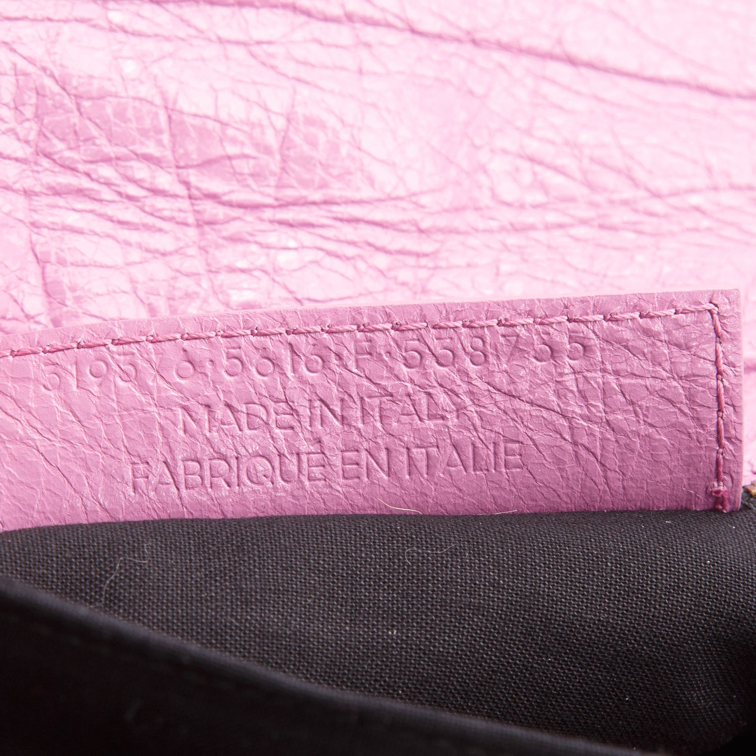Balenciaga Purple Agneau Classic Hardware Envelope Clutch w/ Strap
