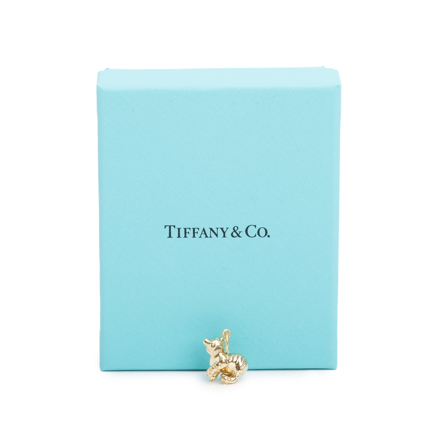 Tiffany & Co. Paloma Picasso 18k Yellow Gold Diamond Chinese Zodiac Tiger Charm w/ Box