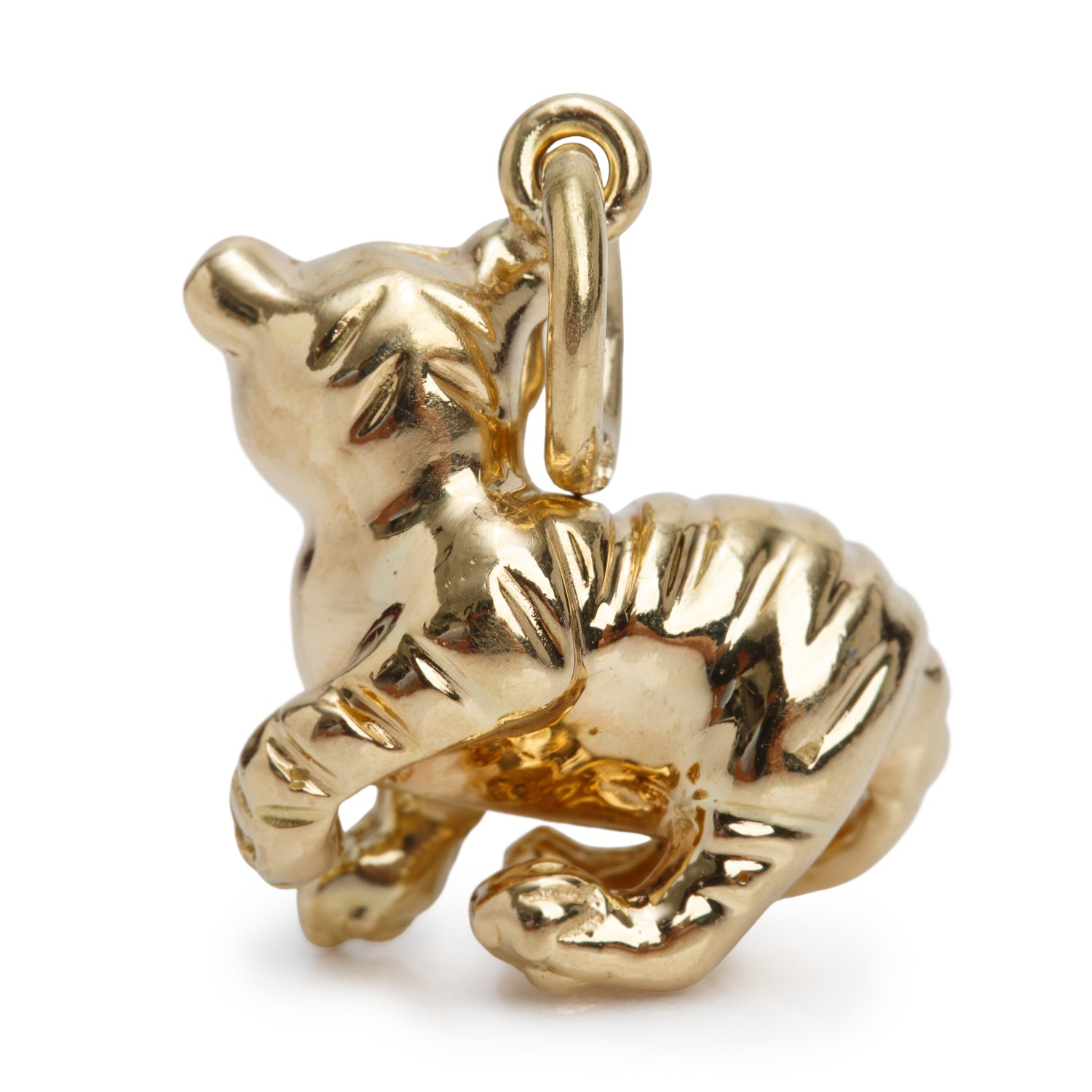 Tiffany & Co. Paloma Picasso 18k Yellow Gold Diamond Chinese Zodiac Tiger Charm w/ Box
