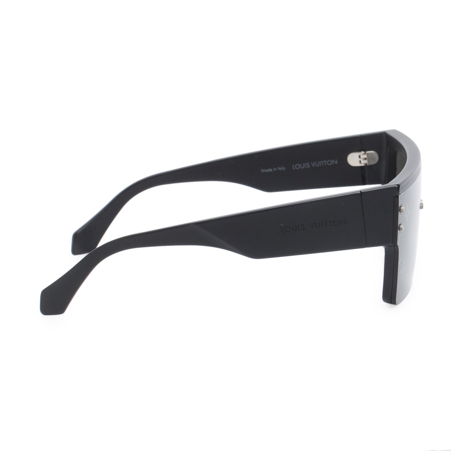 Louis Vuitton 2022 Black Monogram LV Waimea L Square Sunglasses w/ Box & Case