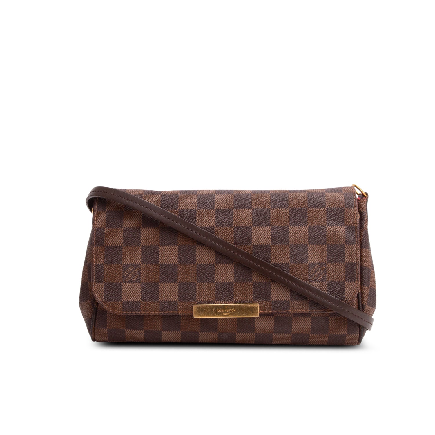 Louis Vuitton Damier Ebene Favorite MM w/ Box, Strap & Receipt