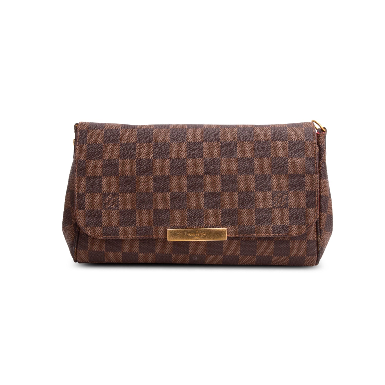 Louis Vuitton Damier Ebene Favorite MM w/ Box, Strap & Receipt