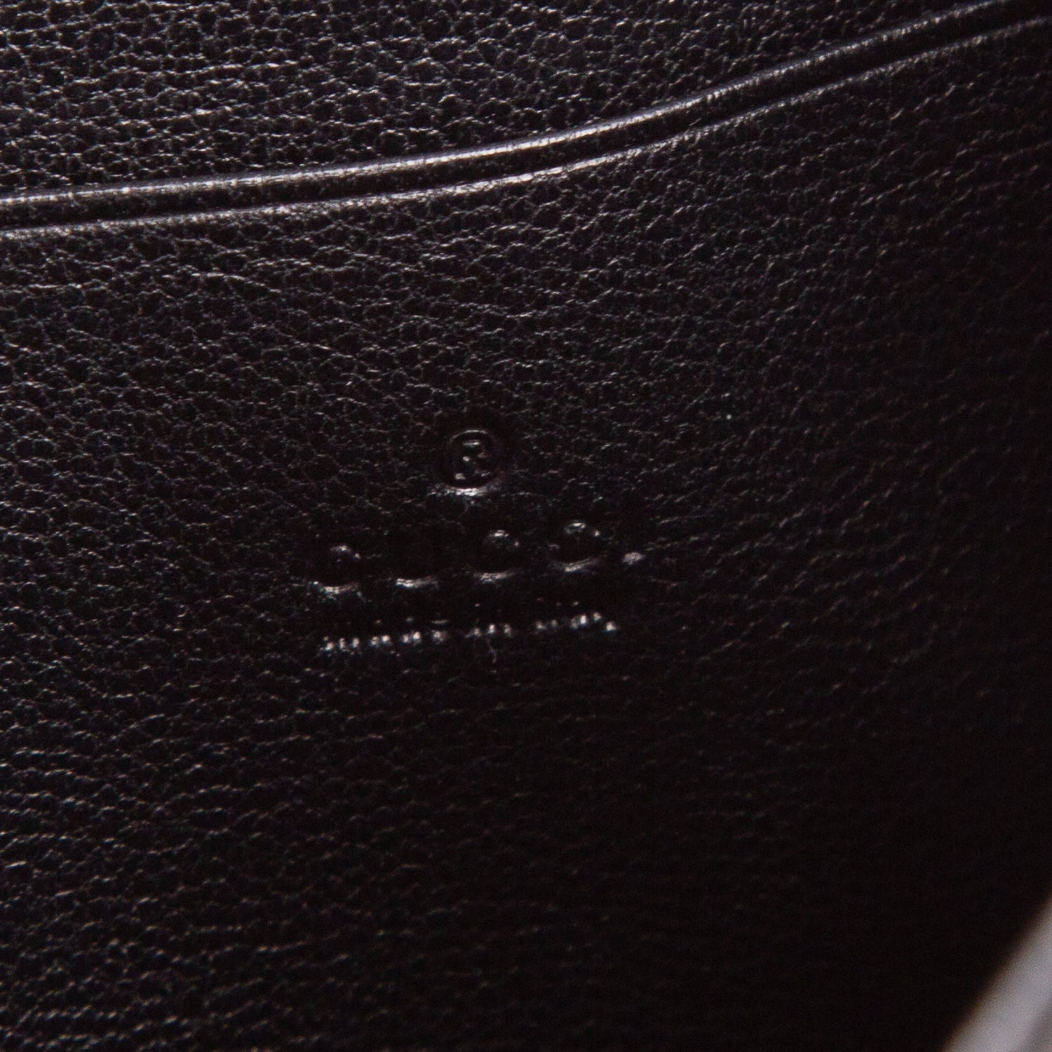 Gucci Black Calfskin Diagonal Stitched Blondie Wallet on Chain w/ Box