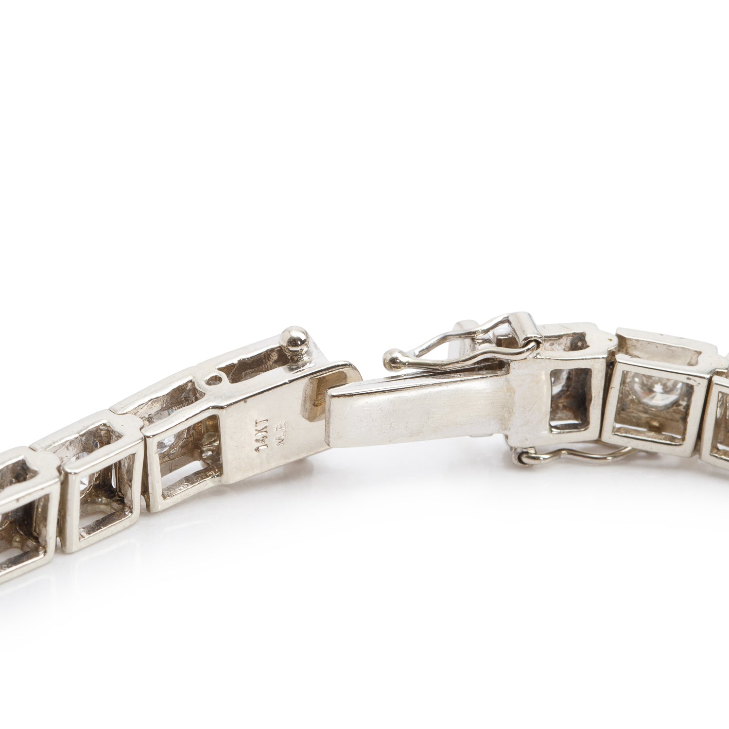 14k White Gold 6.63 tcw. Diamond Tennis Bracelet