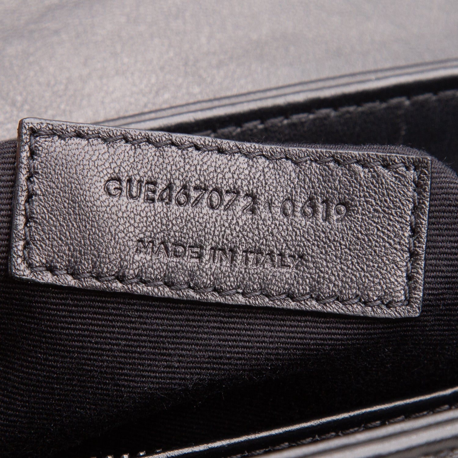 Saint Laurent Black Calfskin Y Quilted Monogram Monochrome Toy Loulou Crossbody Bag