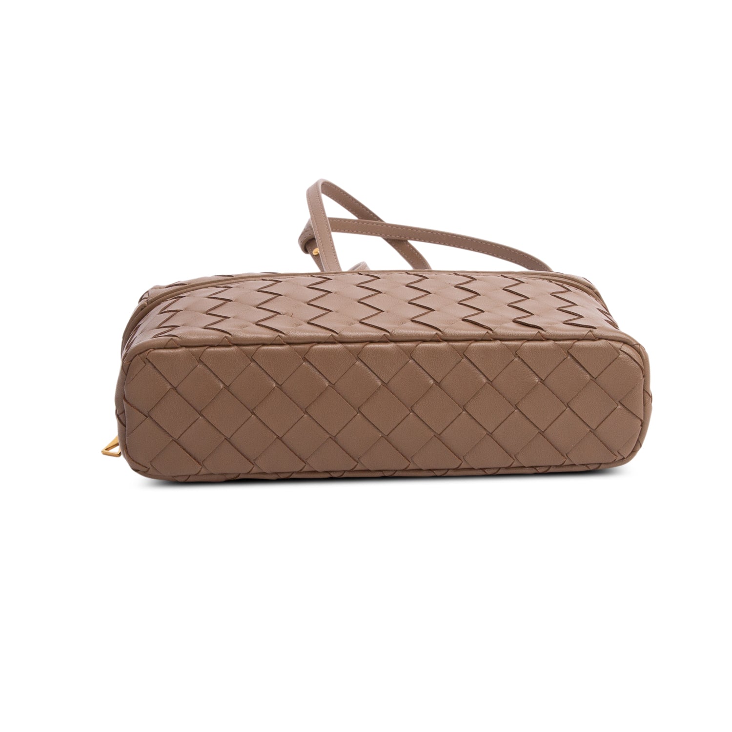 Bottega Veneta Brown Nappa Intrecciato Bang Bang Vanity Case w/ Strap