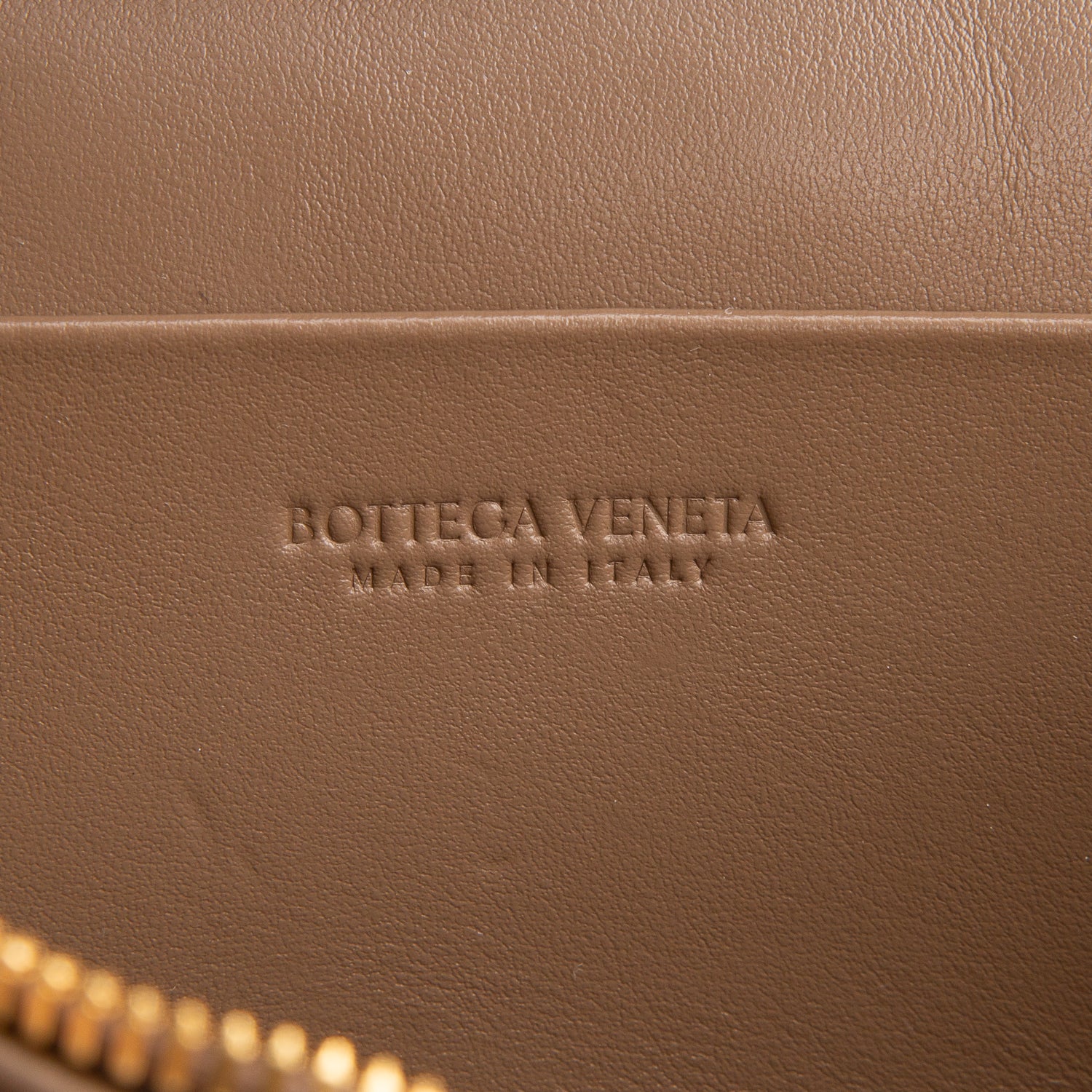 Bottega Veneta Brown Nappa Intrecciato Bang Bang Vanity Case w/ Strap