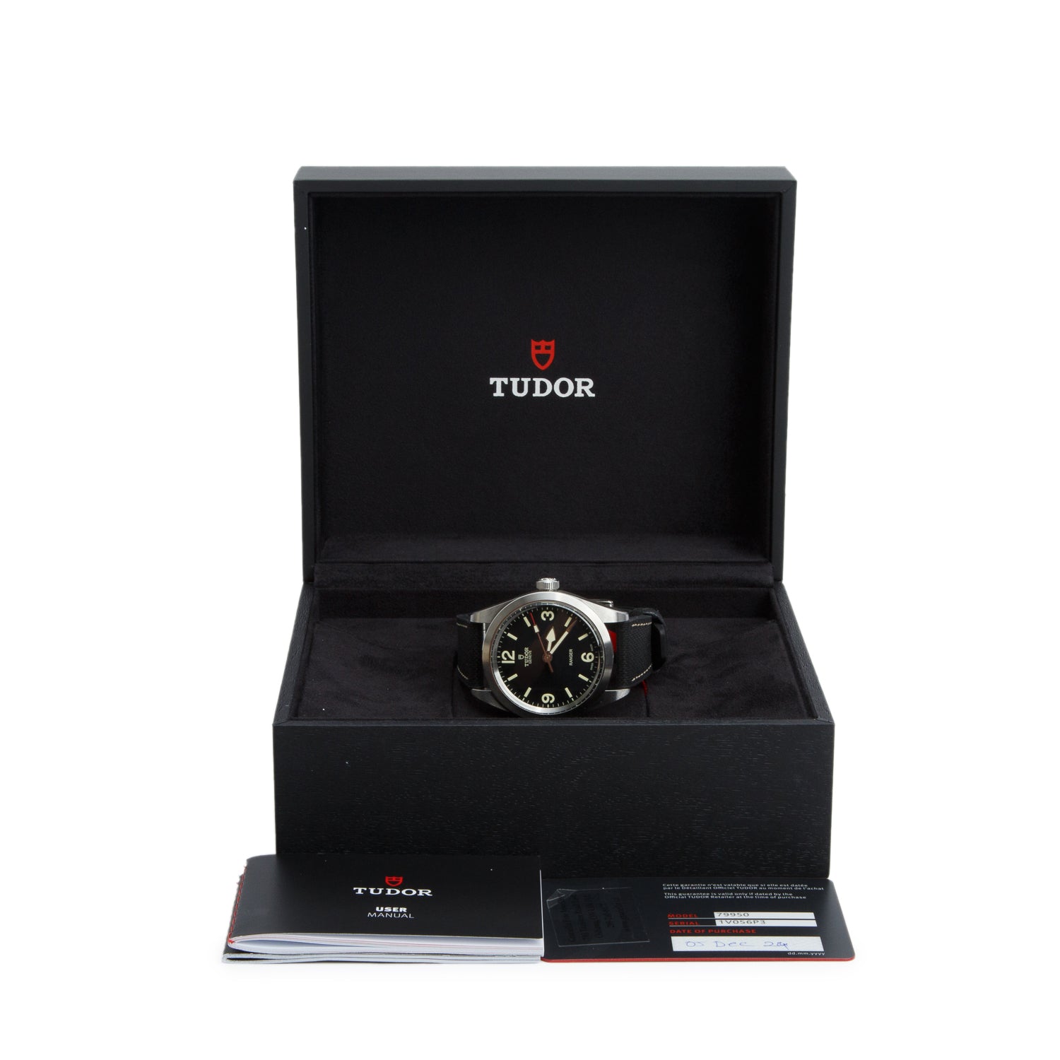 Tudor 2024 Stainless Steel Ranger 39 MM Automatic Watch Black Dial 79950 w/ Box & Papers