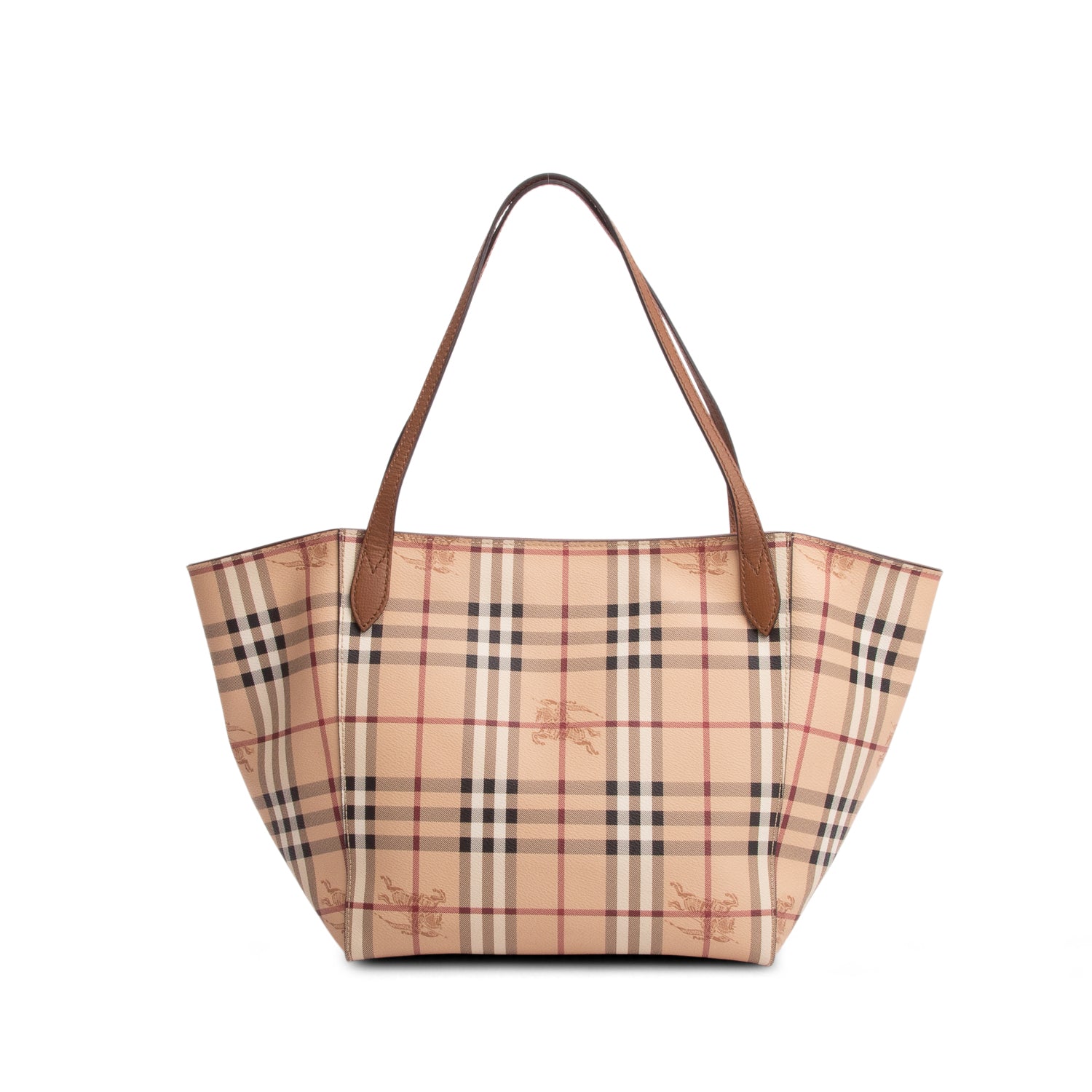 Burberry Beige Haymarket Check Canvas London Tote