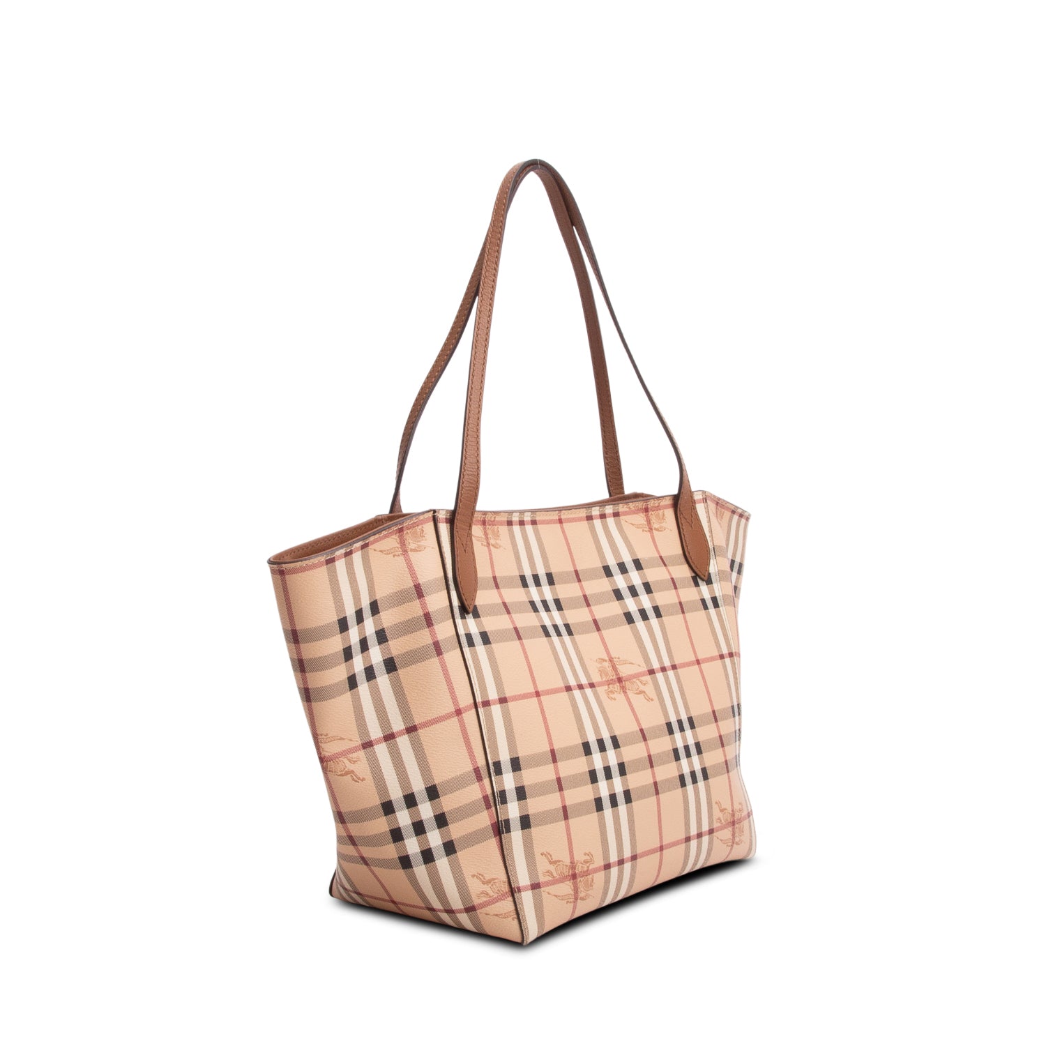 Burberry Beige Haymarket Check Canvas London Tote