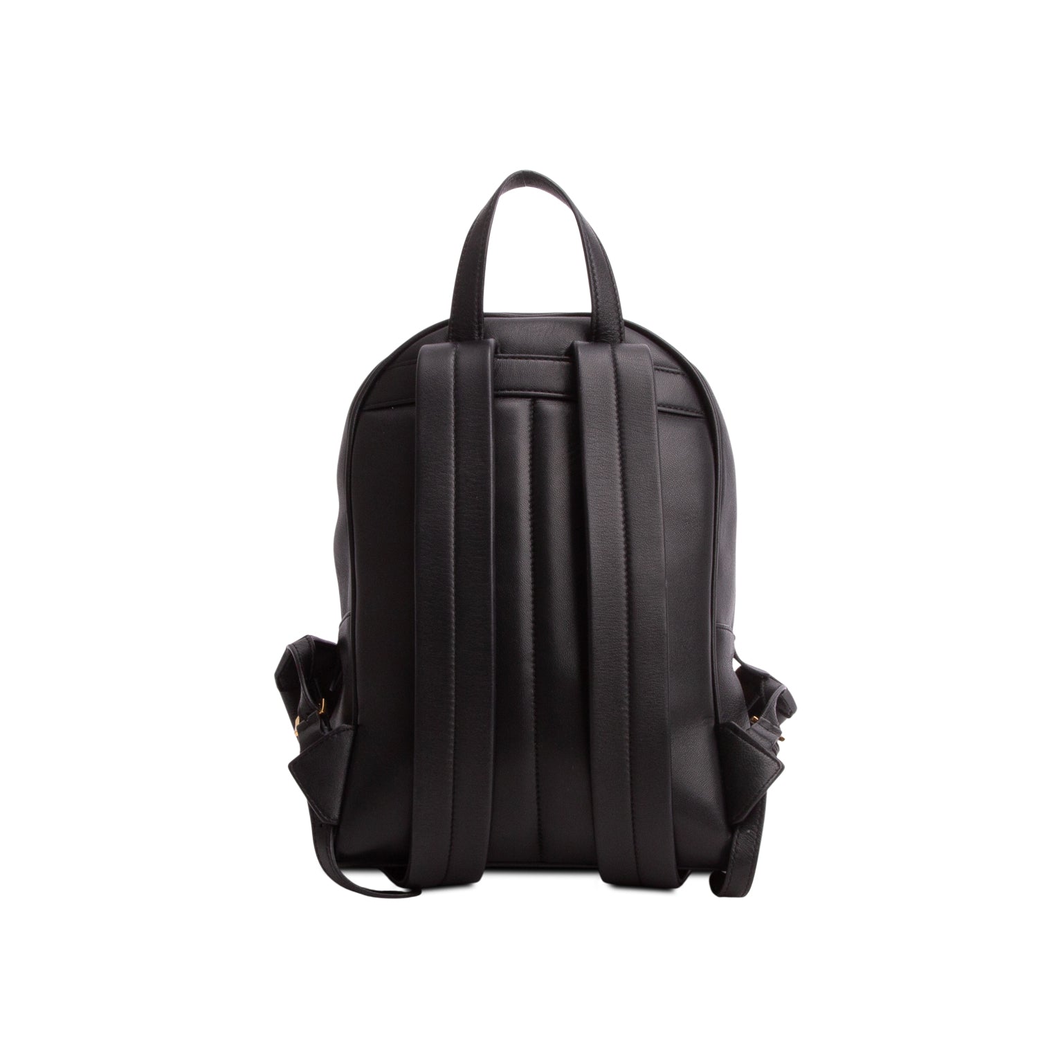 Burberry Black Quilted Leather TB Zip Pocket Backpack