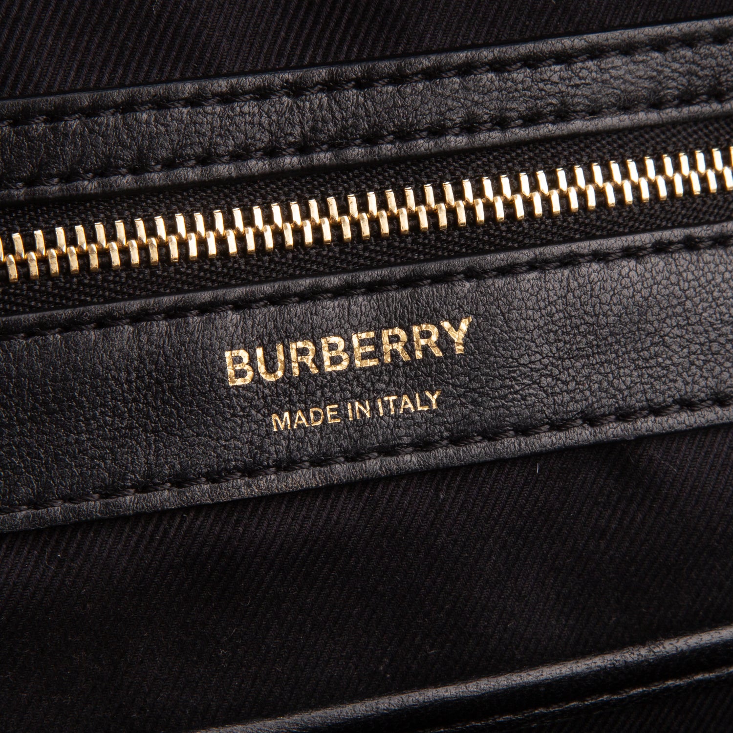 Burberry Black Quilted Leather TB Zip Pocket Backpack
