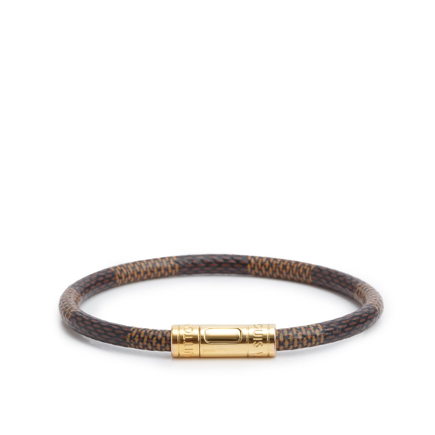 Louis Vuitton Damier Ebene Keep It Bracelet w/ Box