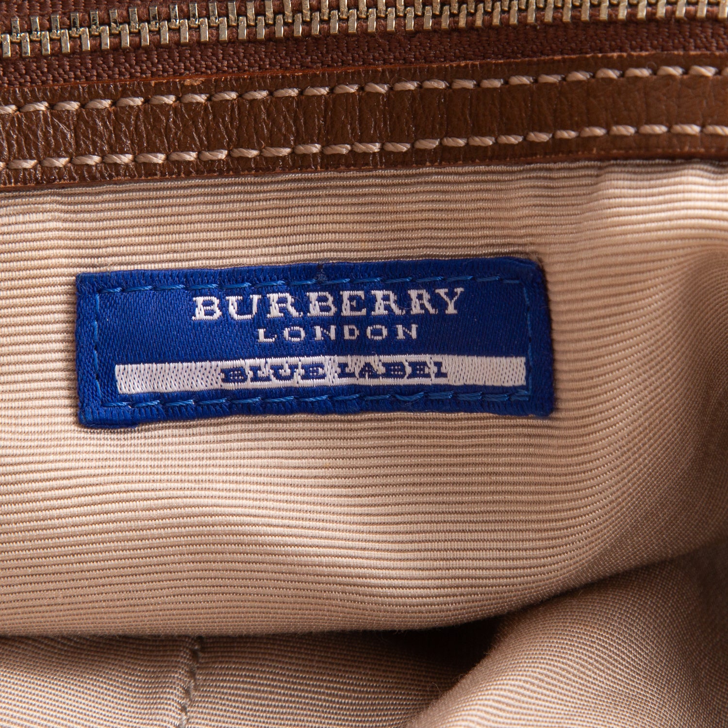 Burberry Blue Vintage House Check Tote