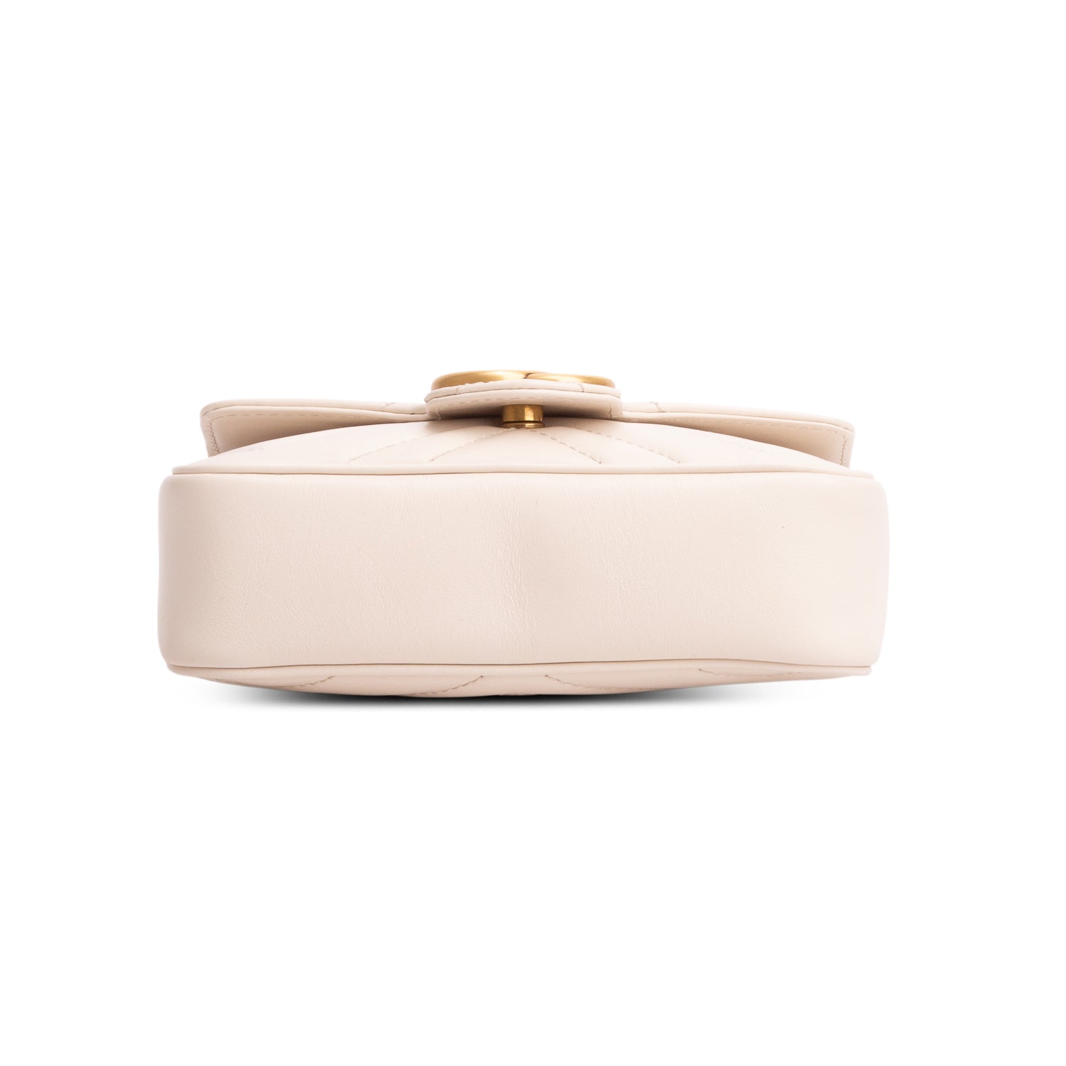 Gucci 2021 White GG Marmont Matelasse Leather Super Mini Bag  w/ Box