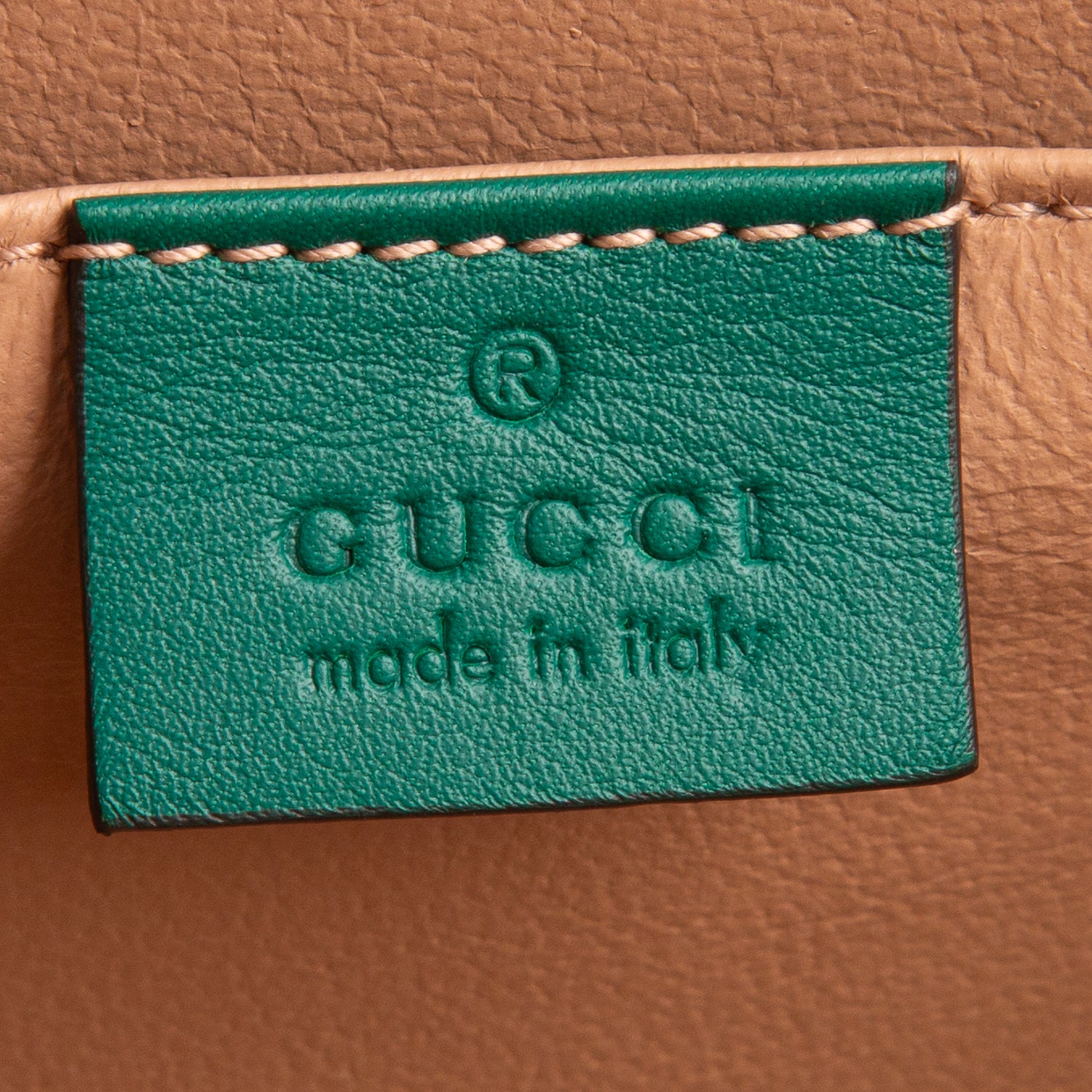 Gucci Green Mousse Top Patent Small Sylvie 1969 Small Top Handle Bag w/ Chain