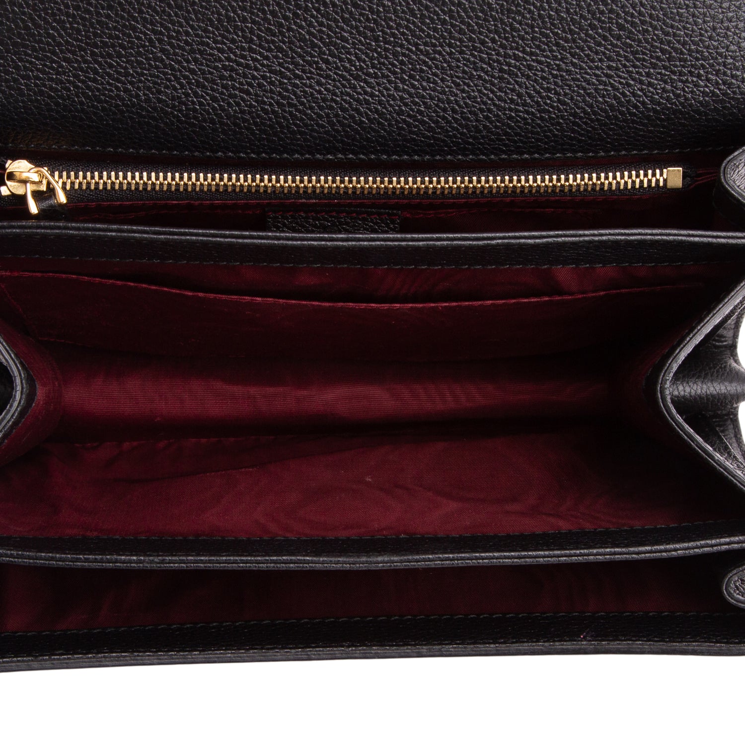 Gucci Black Grainy Calfskin Leather Small Zumi Shoulder Bag