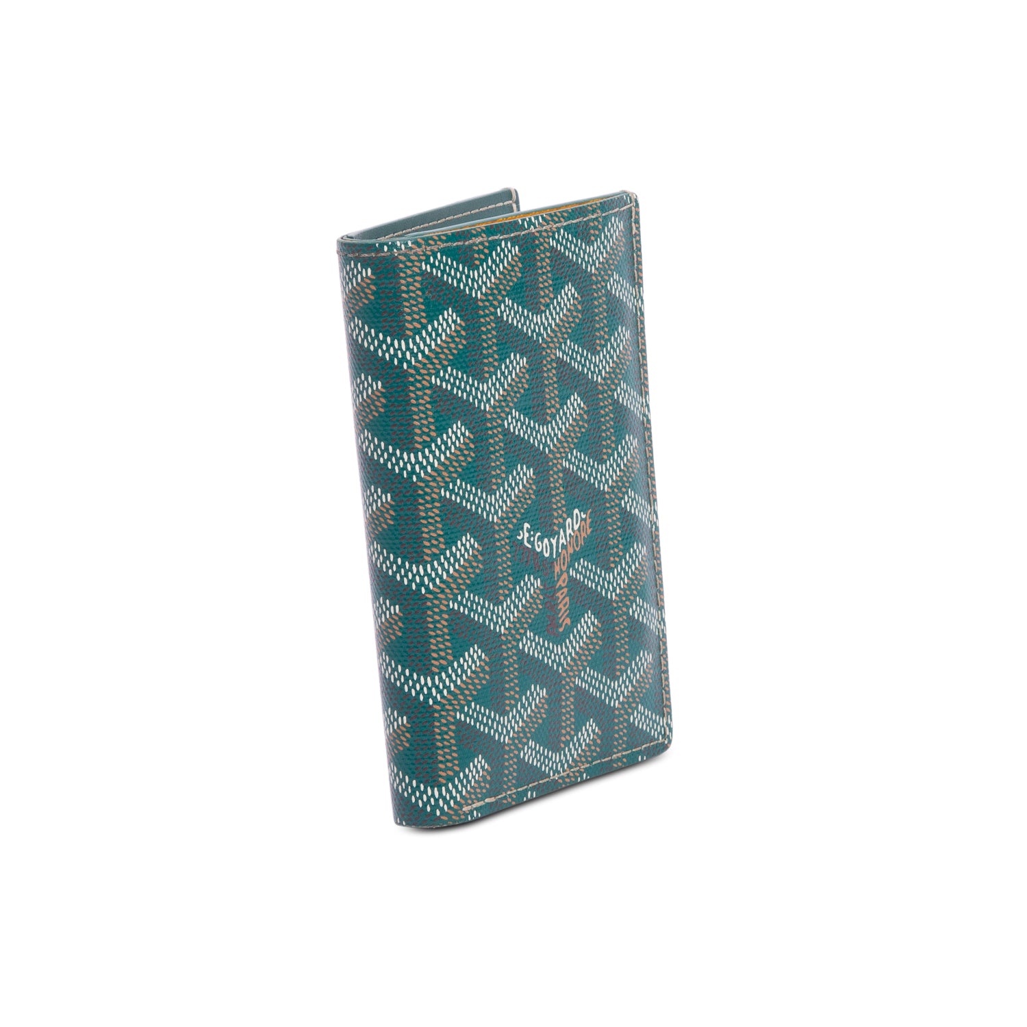 Goyard 2024 Green Goyardine Saint Pierre Card Holder w/ Box