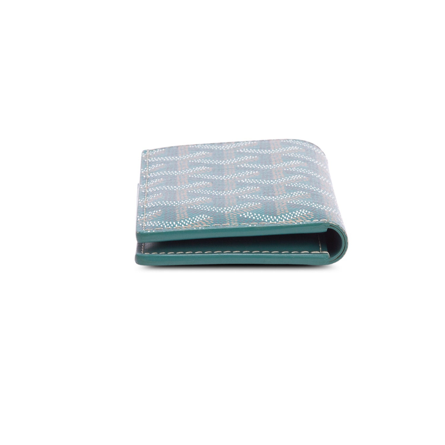 Goyard 2024 Green Goyardine Saint Pierre Card Holder w/ Box