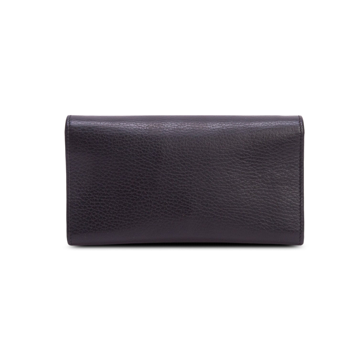 Gucci Black Dollar Calfskin Petite GG Marmont Wallet Chain Bag