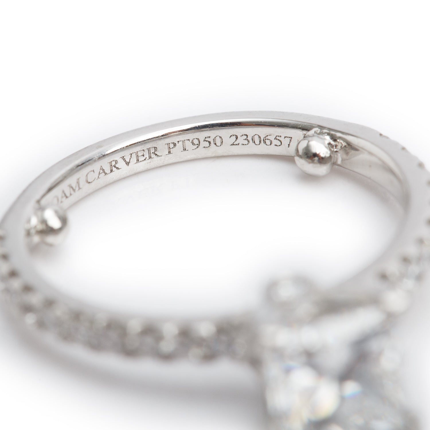 Platinum 1.29 ct. Princess Cut Diamond Engagement Ring, Size 6