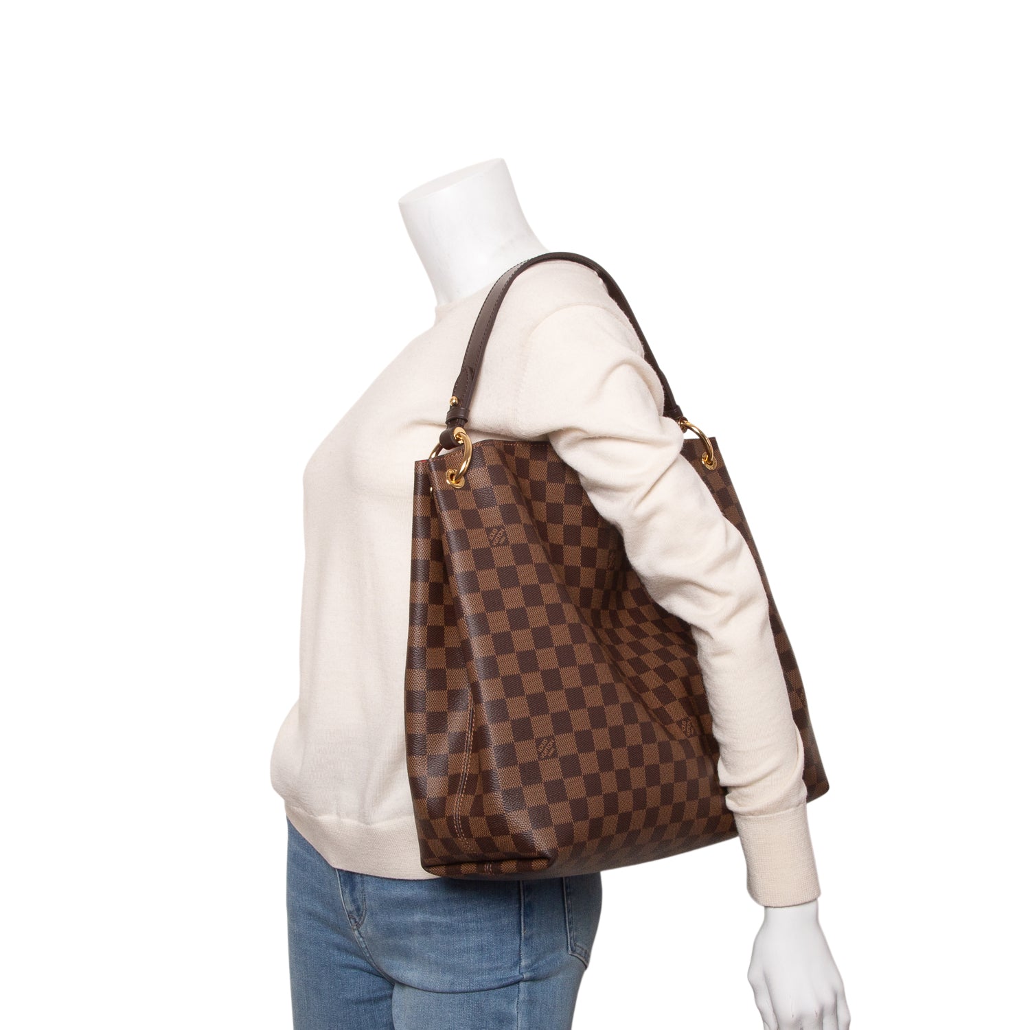 Louis Vuitton 2024 Damier Ebene Graceful MM w/ Box & Receipt