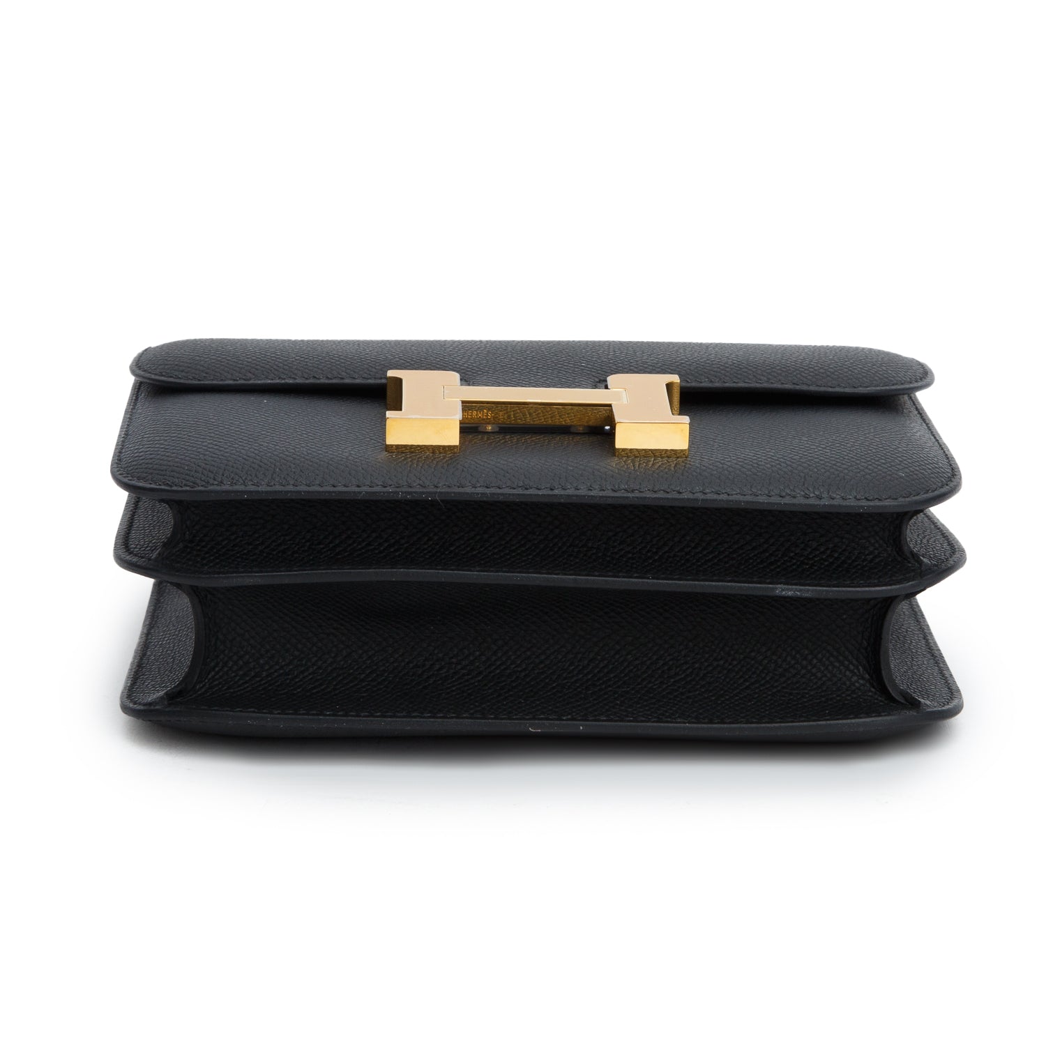 Hermes 2026 Noir Veau Epsom Leather Mini Constance III 18 w/ Box