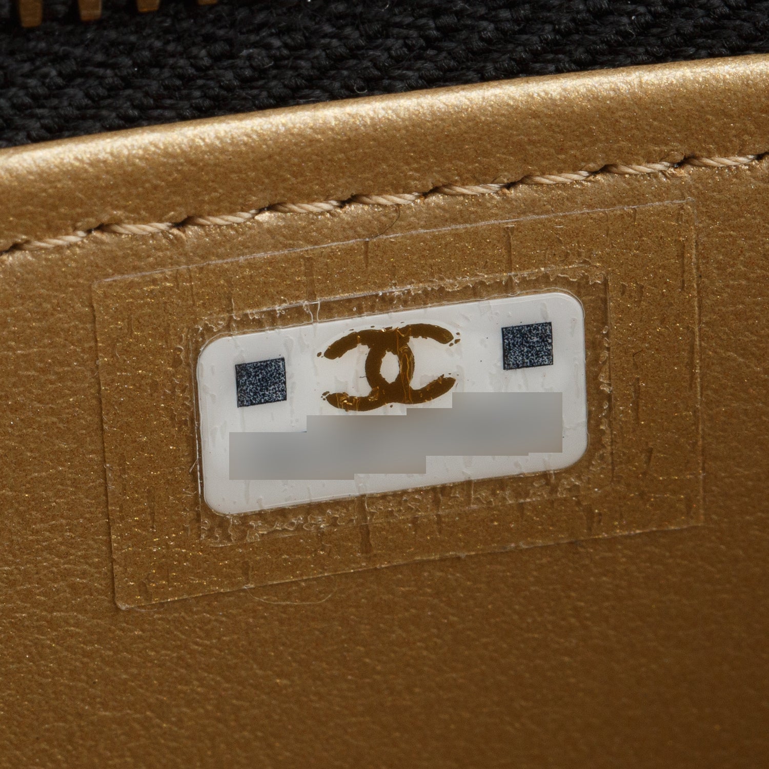 Chanel Black Lambskin Quilted Pearl Crush Small Vanity Case