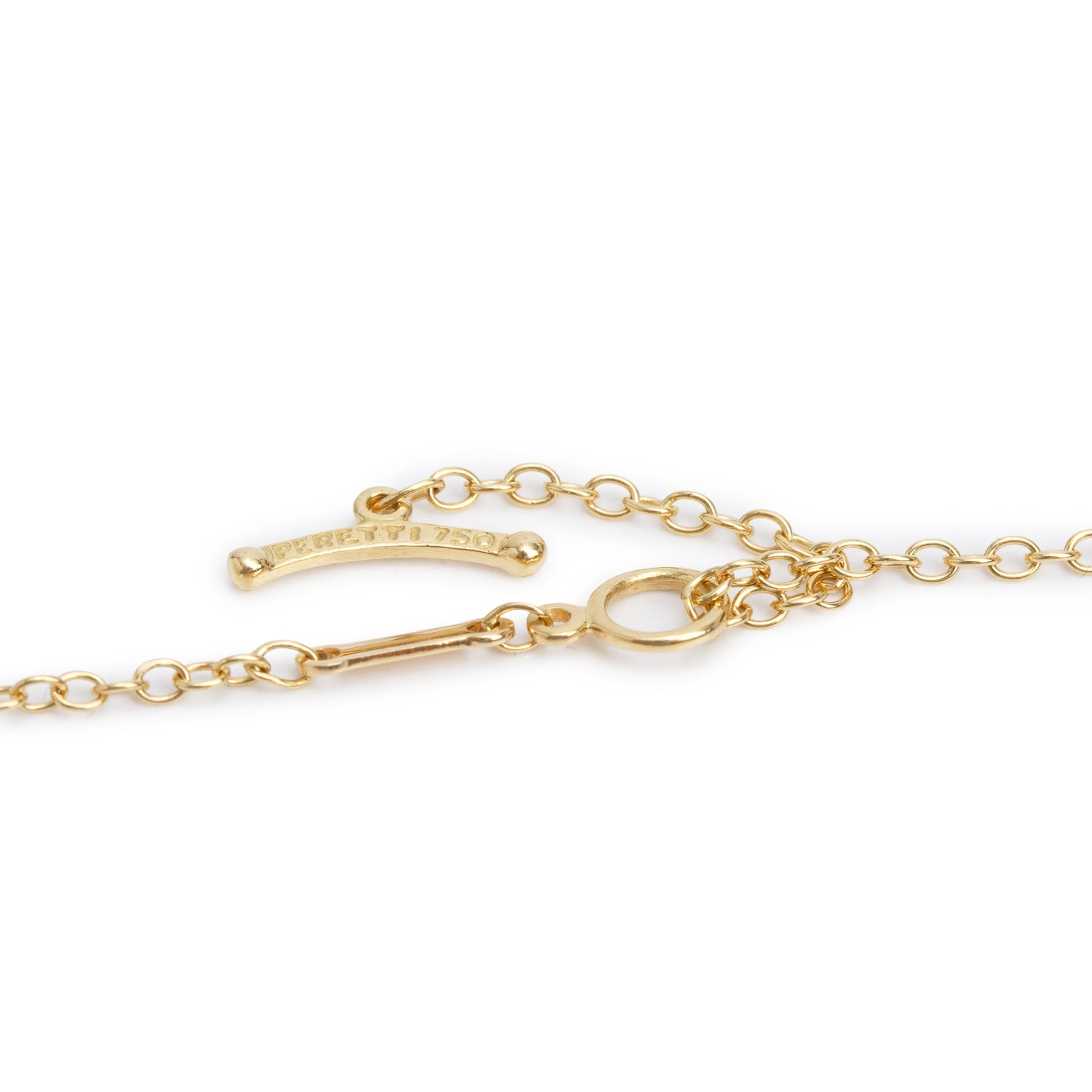 Tiffany & Co. Elsa Peretti 18k Yellow Gold Diamond & Pearls by the Yard Sprinkle Necklace w/ Box