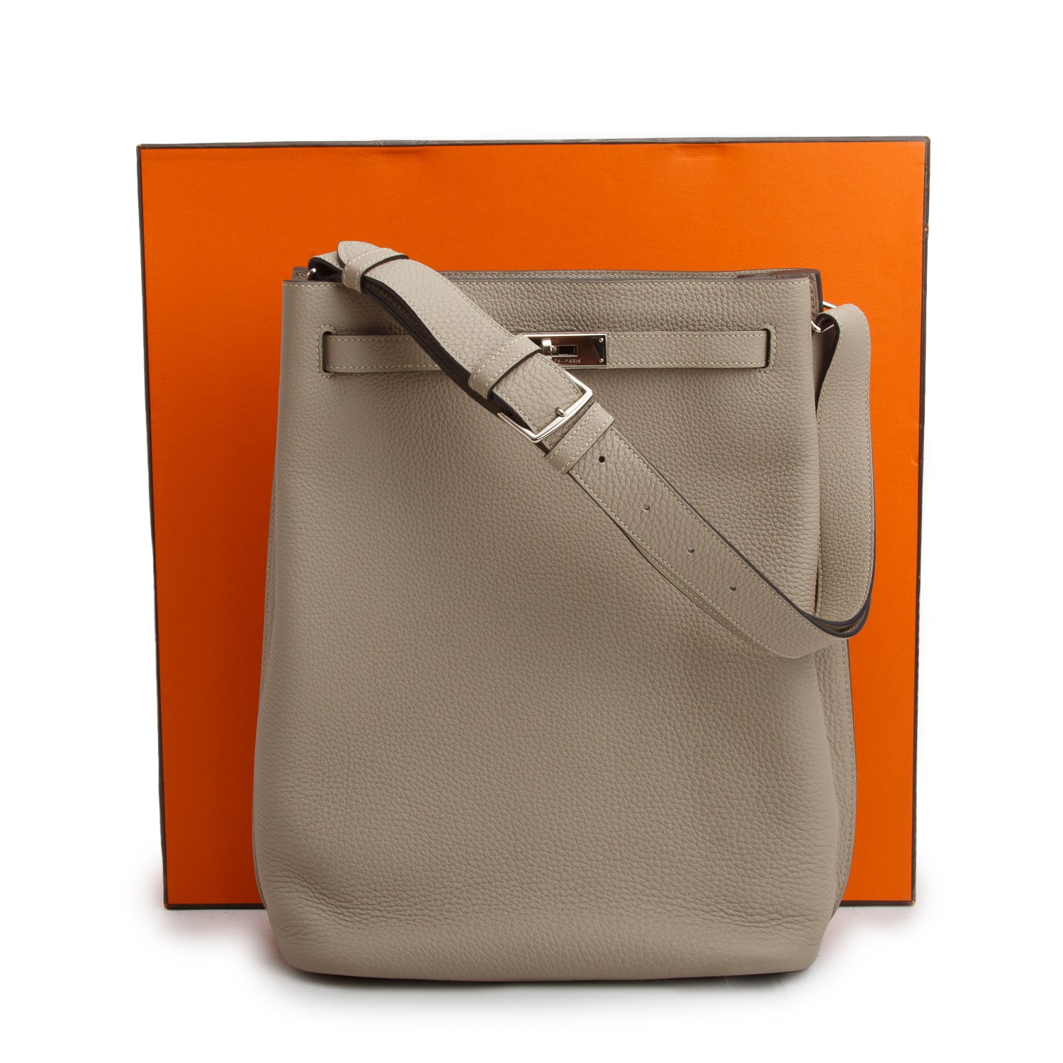 Hermes Tourterelle Togo So Kelly 26 w/ Box & Receipt