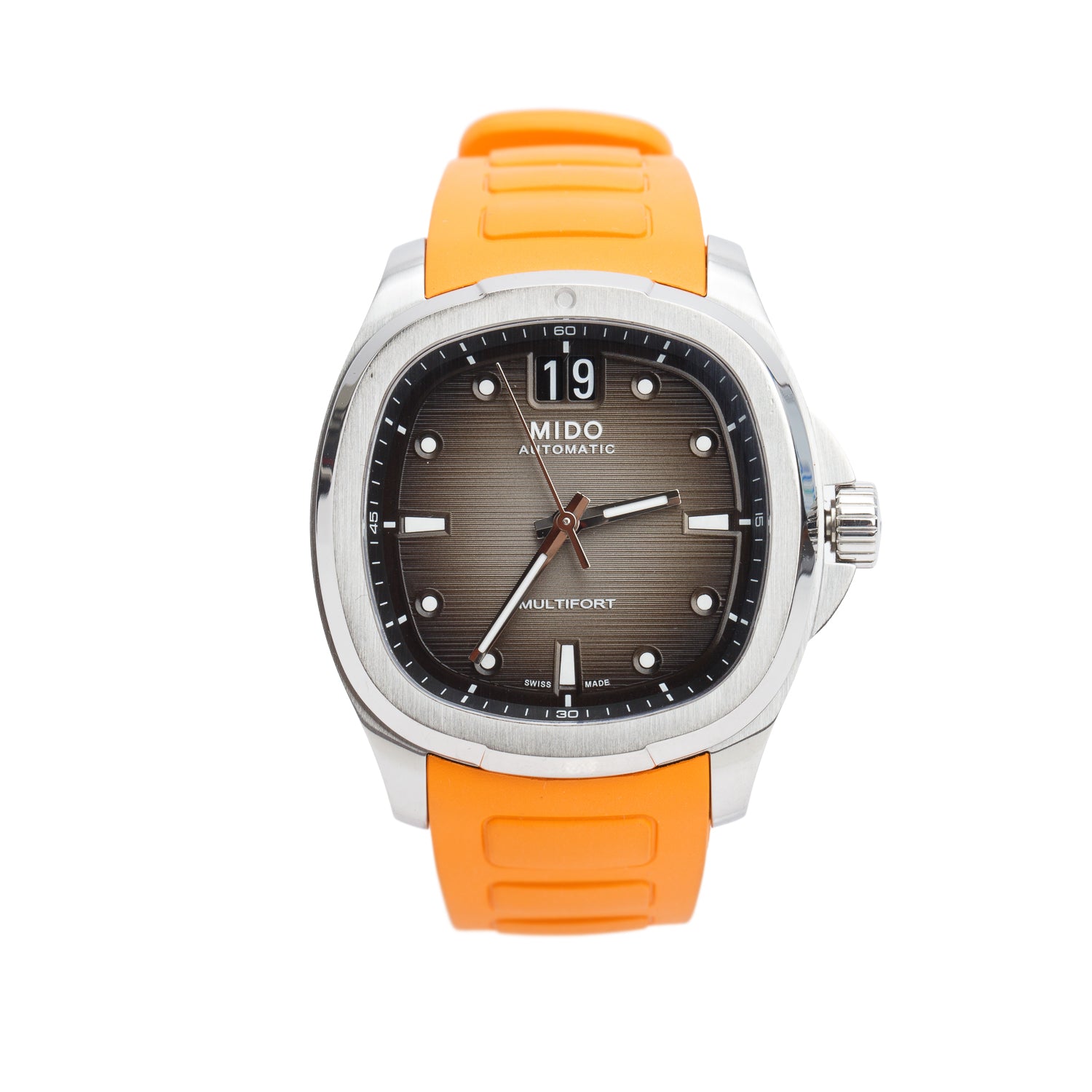 Mido 2025 Stainless Steel Multifort TV Big Date 40 MM Automatic Watch Grey Dial w/ Box & Papers