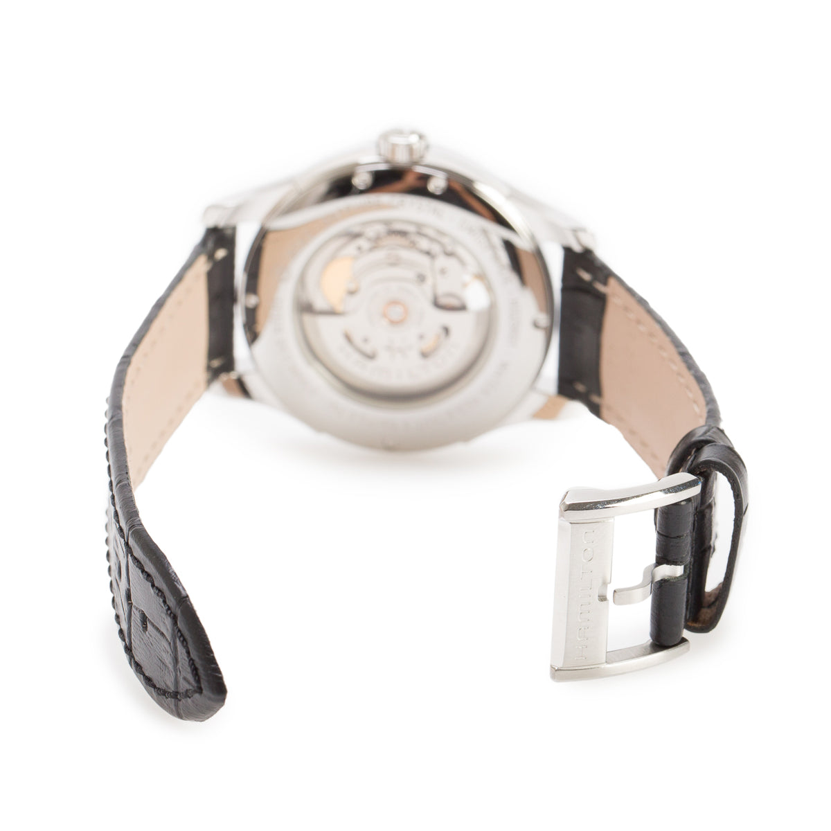 Hamilton Stainless Steel Jazzmaster Open Heart 40 MM Automatic Watch Grey Dial H325651