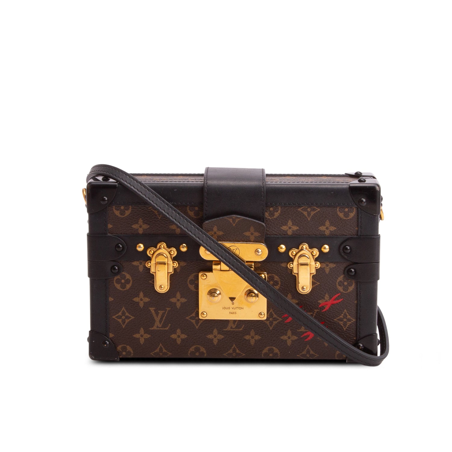 Louis Vuitton Monogram Petite Malle w/ Box, Strap & Receipt