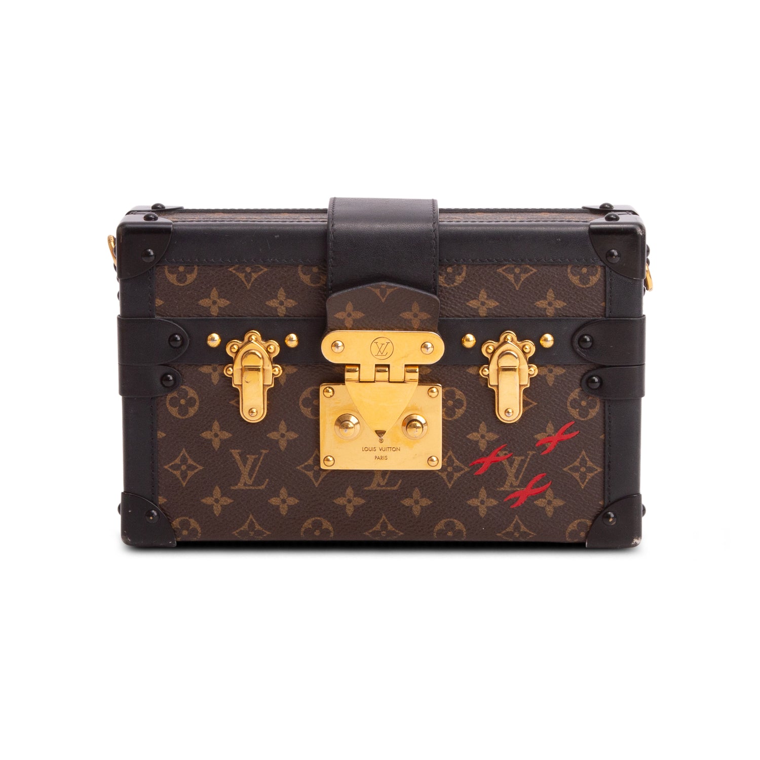 Louis Vuitton Monogram Petite Malle w/ Box, Strap & Receipt