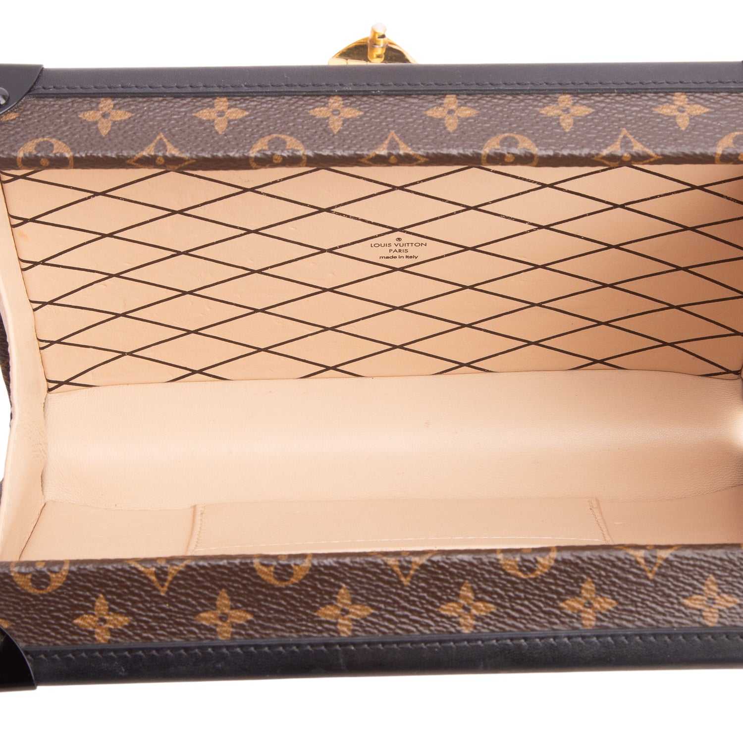 Louis Vuitton Monogram Petite Malle w/ Box, Strap & Receipt