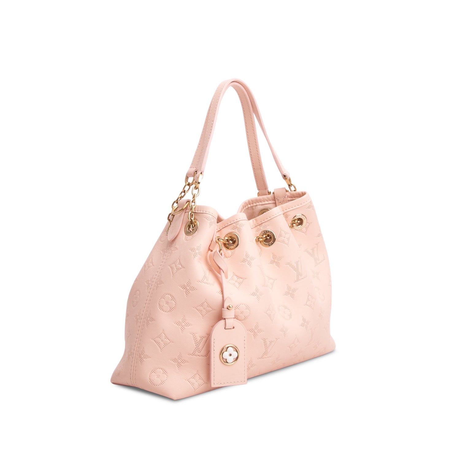 Louis Vuitton Pink Embossed Monogram LV Bundle w/ Pouch & Strap