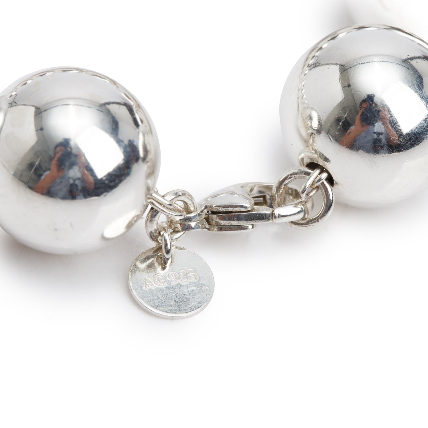 Tiffany & Co. Sterling Silver Extra Large 14 MM HardWear Ball Bracelet w/ Box