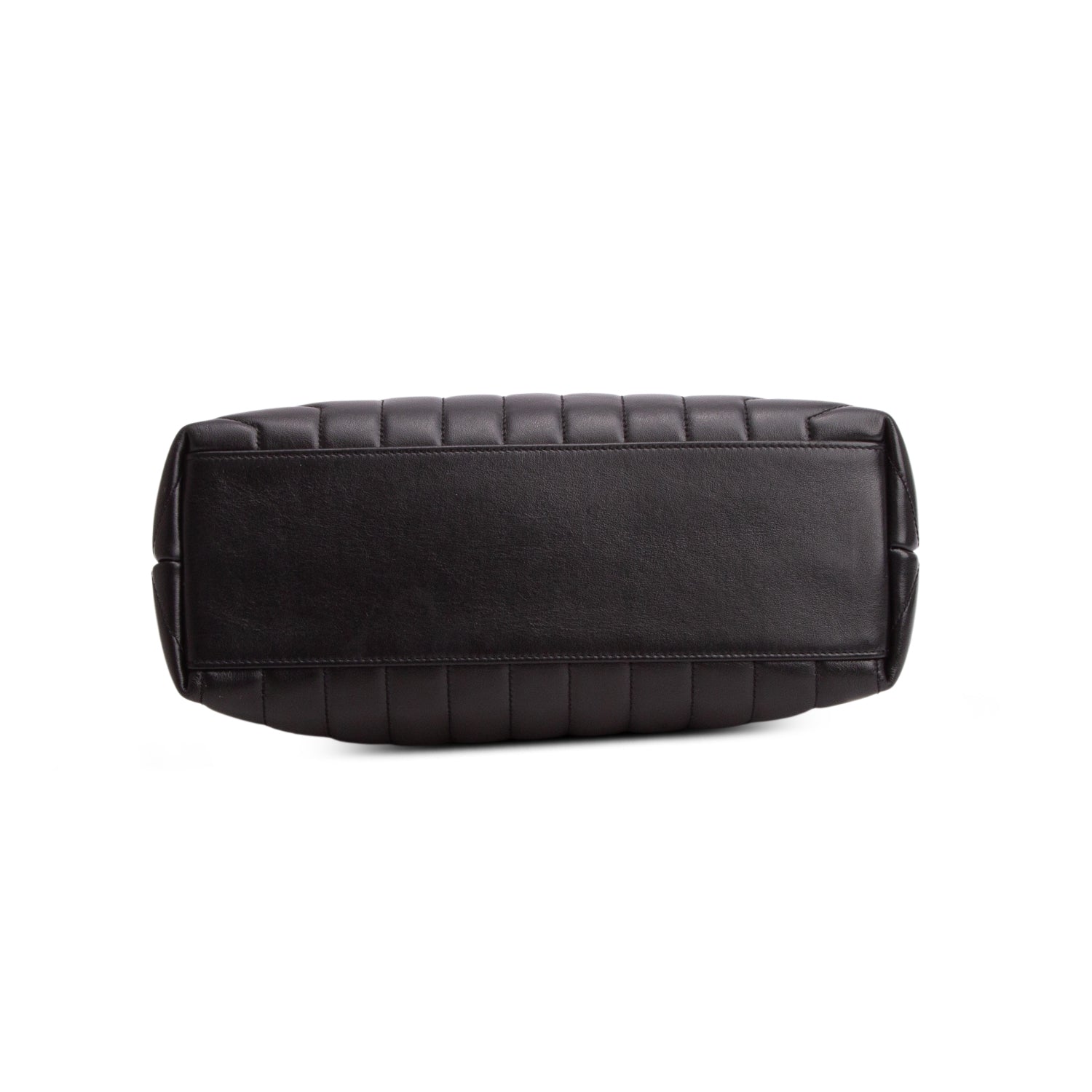 Saint Laurent Black Calfskin Y Quilted Monogram Medium Loulou Chain Satchel