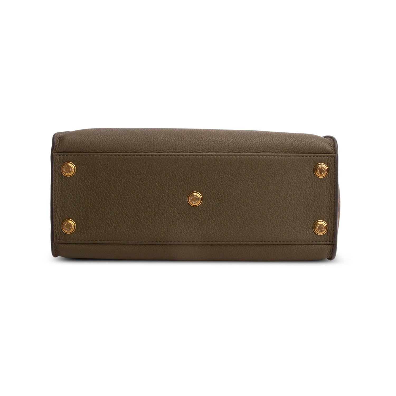 Louis Vuitton Green Calfskin Monogram On My Side MM w/ Strap