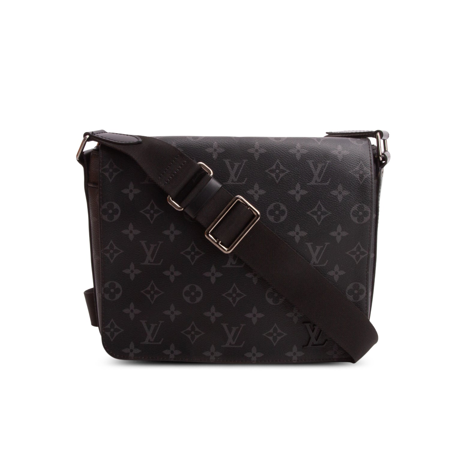 Louis Vuitton Monogram Eclipse District PM Bag w/ Box