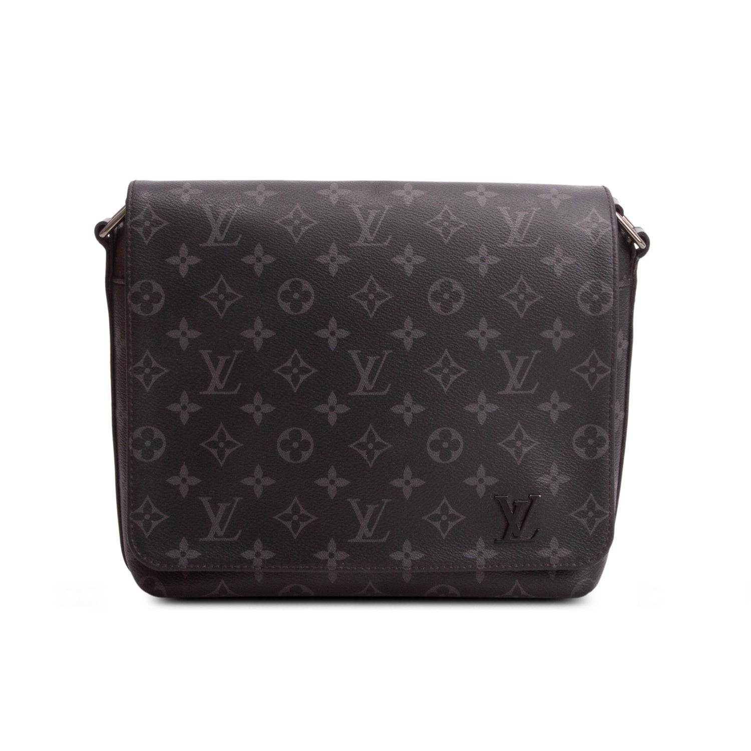 Louis Vuitton Monogram Eclipse District PM Bag w/ Box