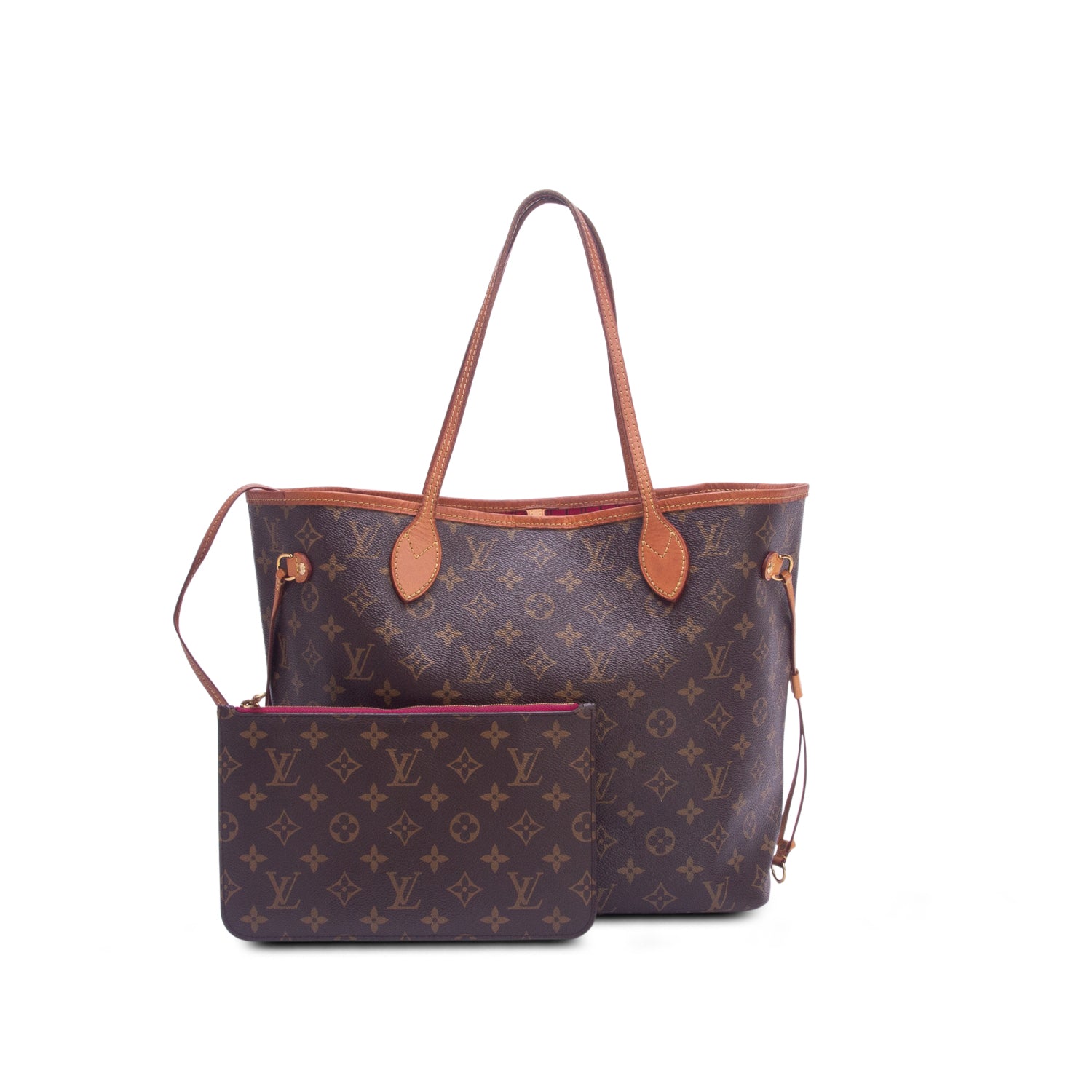 Louis Vuitton Monogram Neverfull MM w/ Pouch