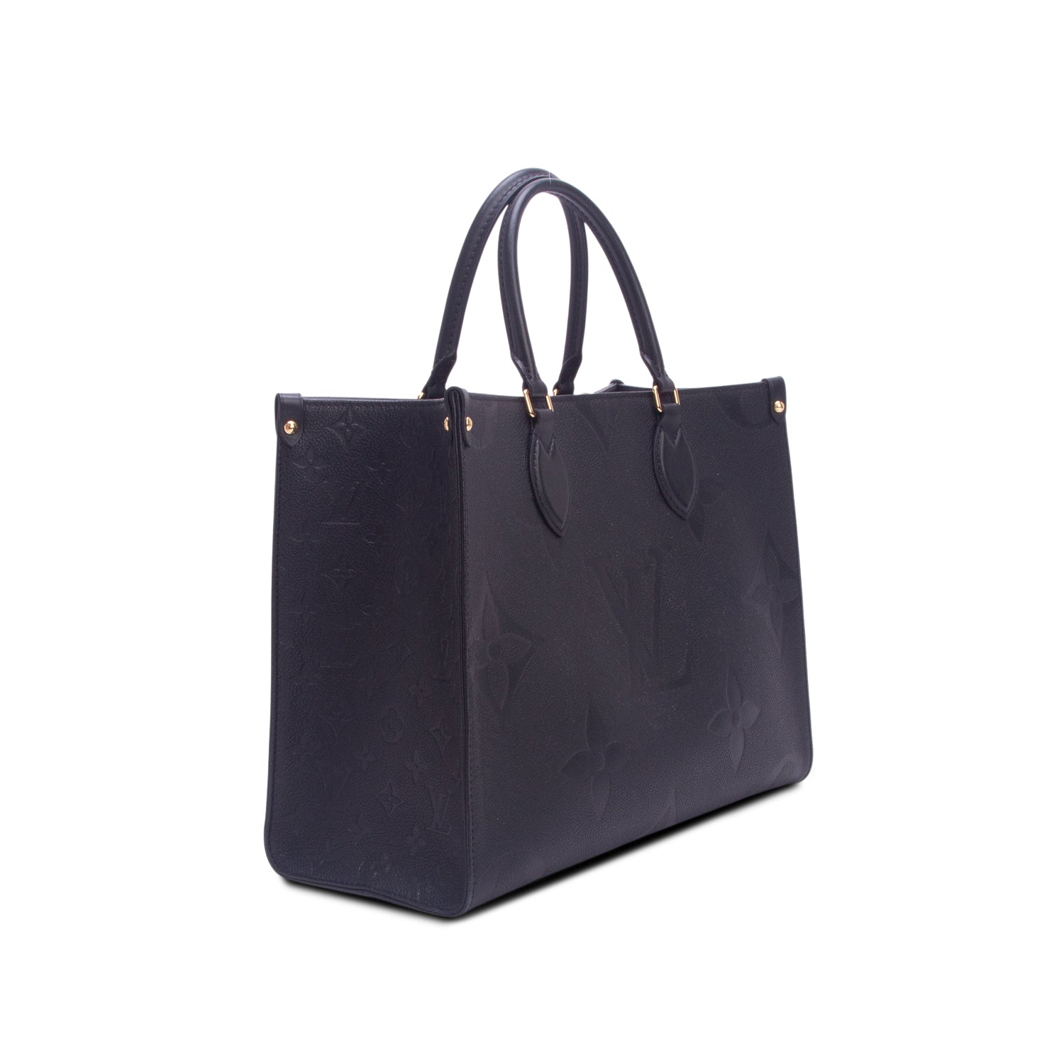 Louis Vuitton 2025 Black Empreinte Monogram Giant OnTheGo MM w/ Box & Receipt