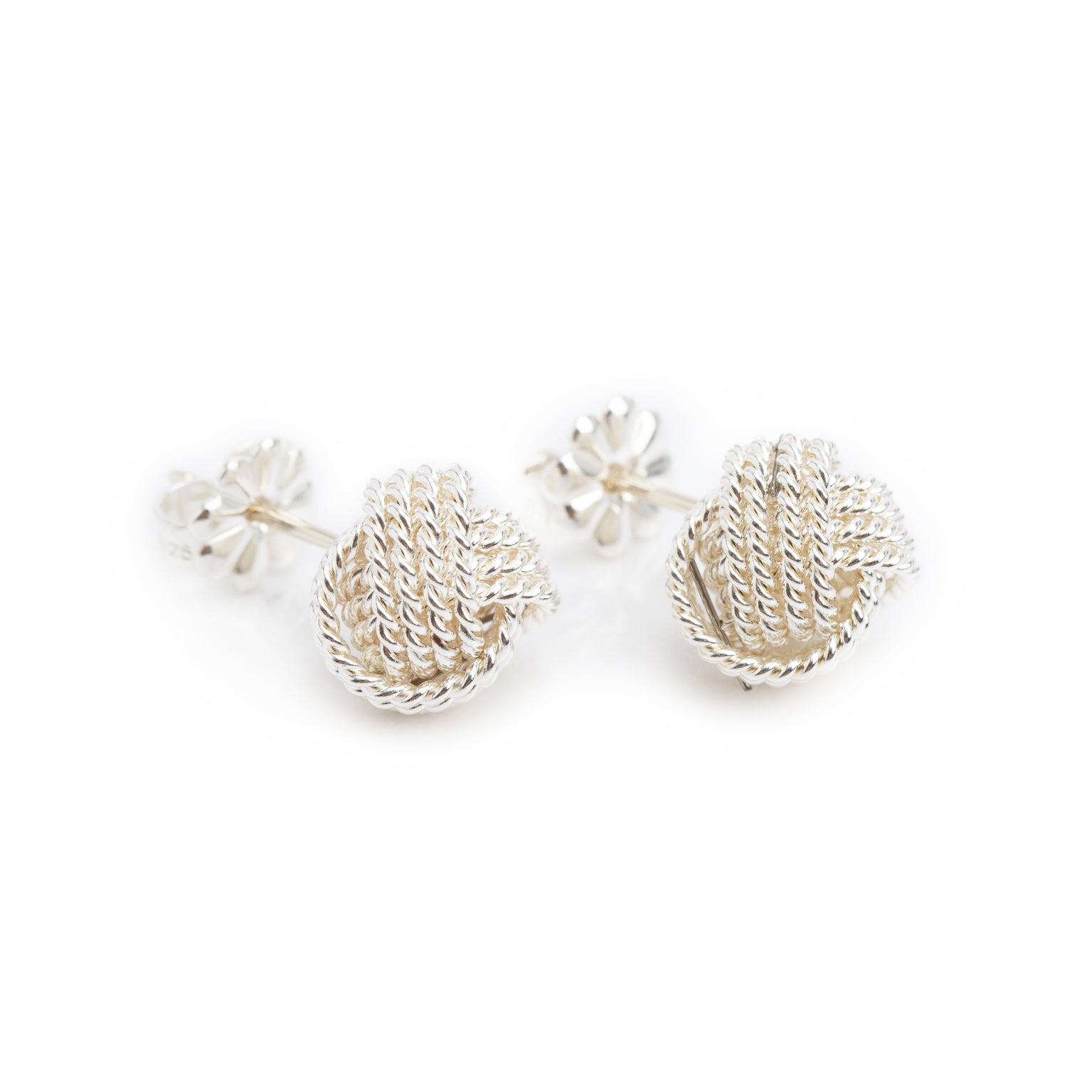 Tiffany & Co. Sterling Silver Twist Knot Earrings