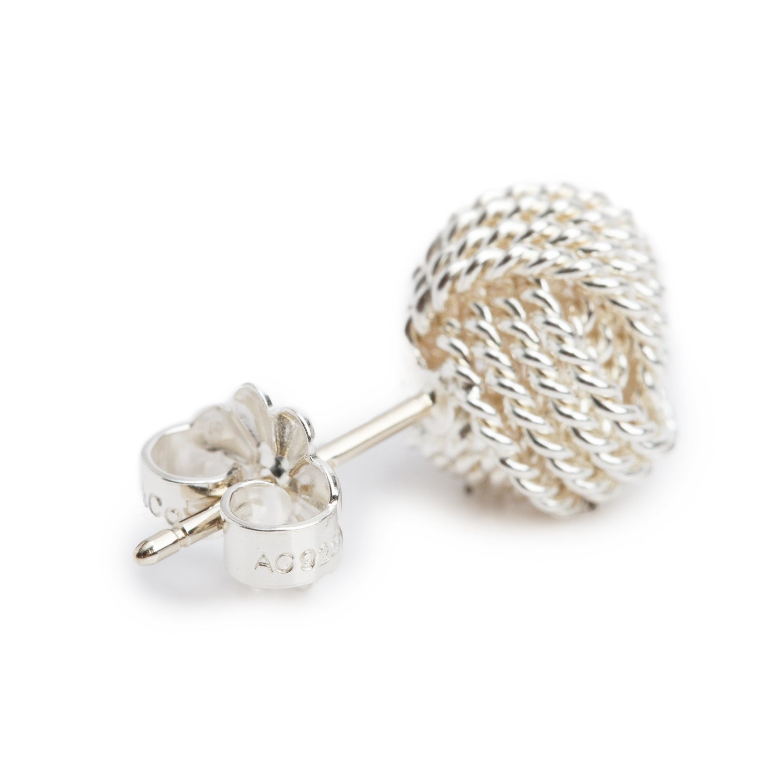 Tiffany & Co. Sterling Silver Twist Knot Earrings