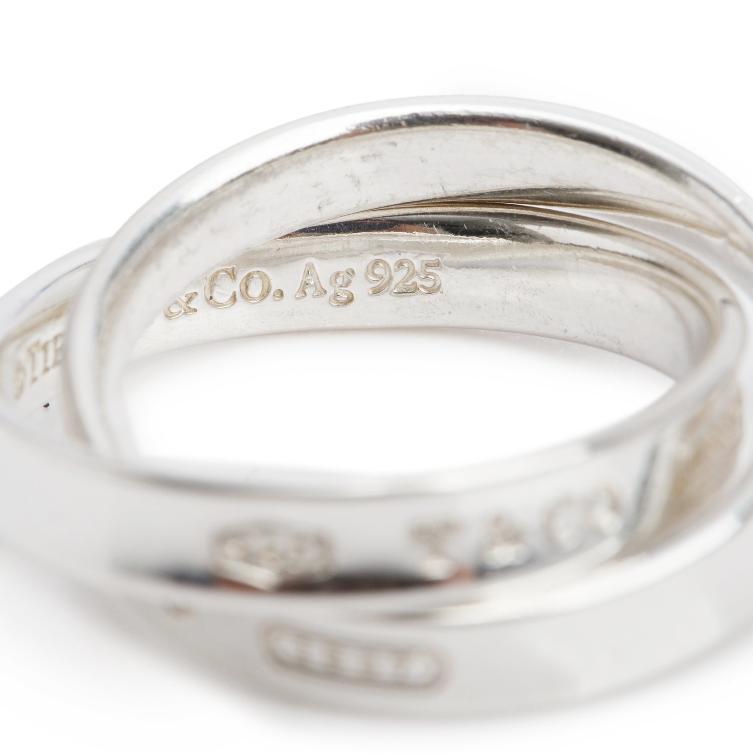 Tiffany & Co. Sterling Silver 1837 Interlocking Circles Ring, Size 5.75