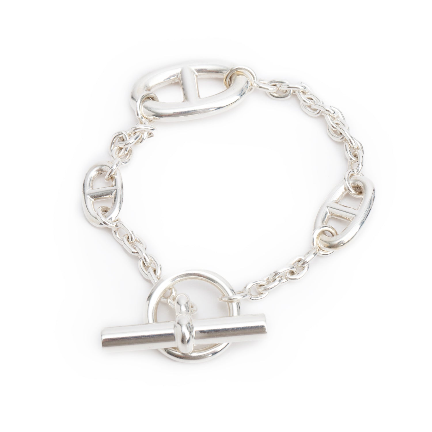Hermes 2026 Sterling Silver Farandole Bracelet w/ Box