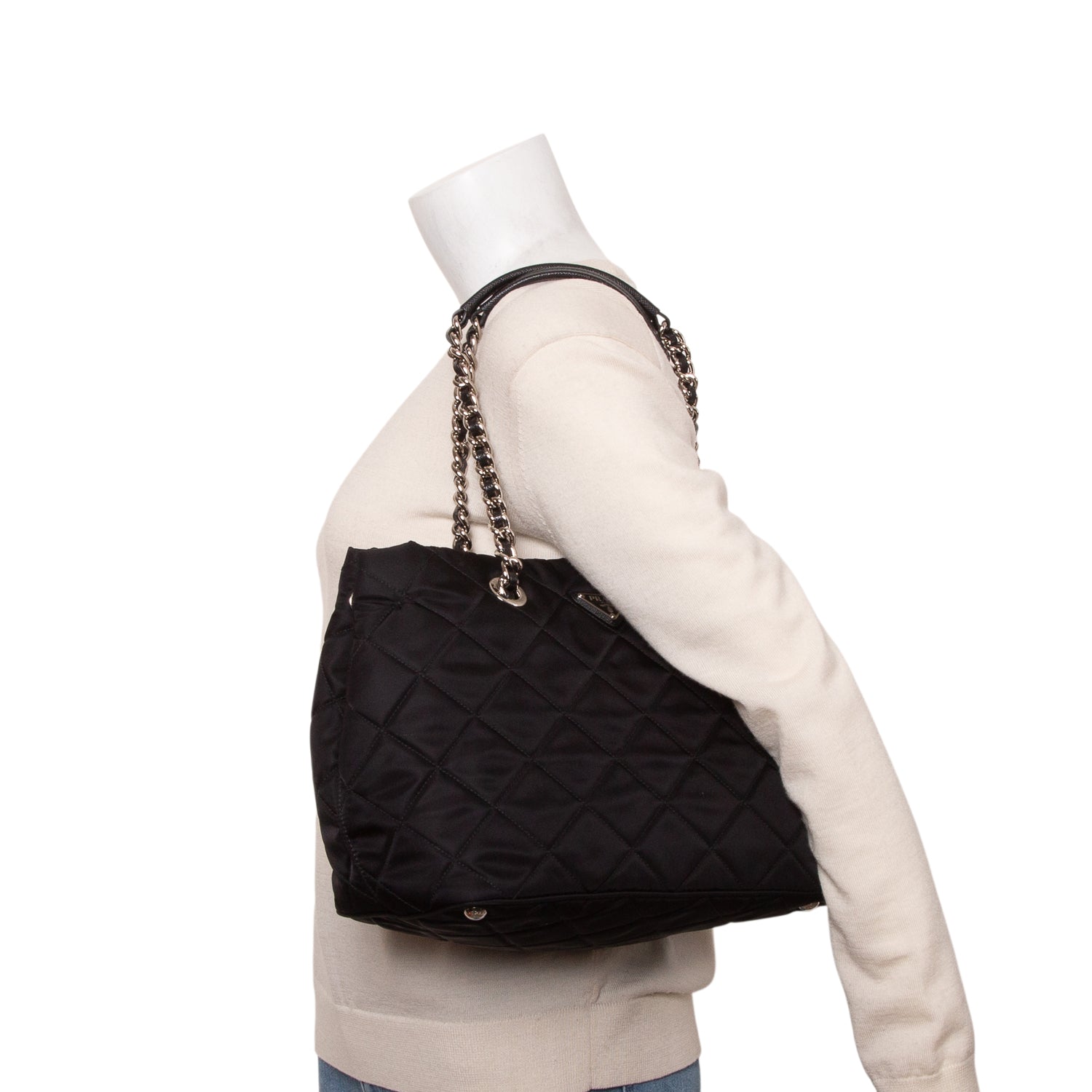 Prada Prada Nylon Tessuto Impuntu Quilted Tote