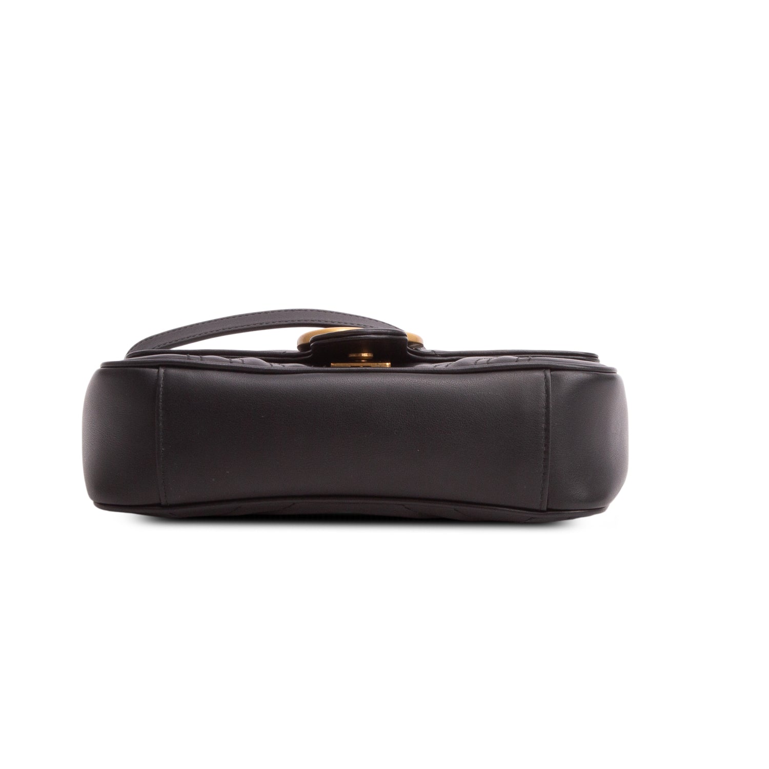 Gucci Black GG Marmont Matelasse Small Shoulder Bag