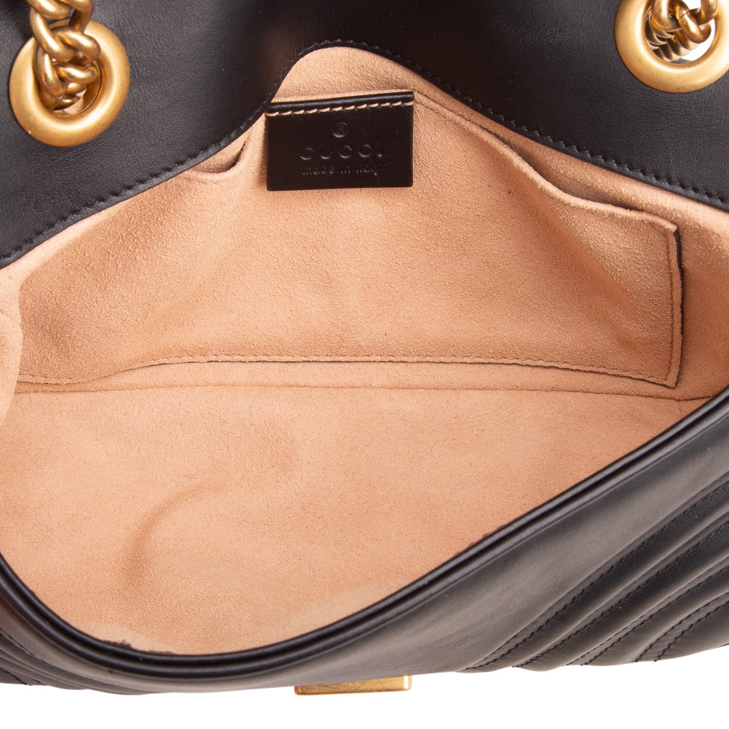 Gucci Black GG Marmont Matelasse Small Shoulder Bag